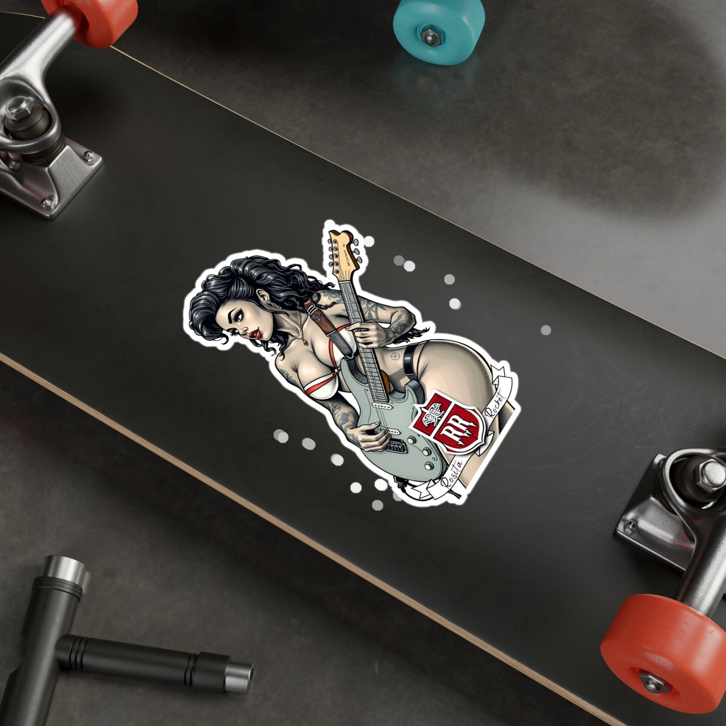 Guitar Gal' Vinyl Decal No. 5