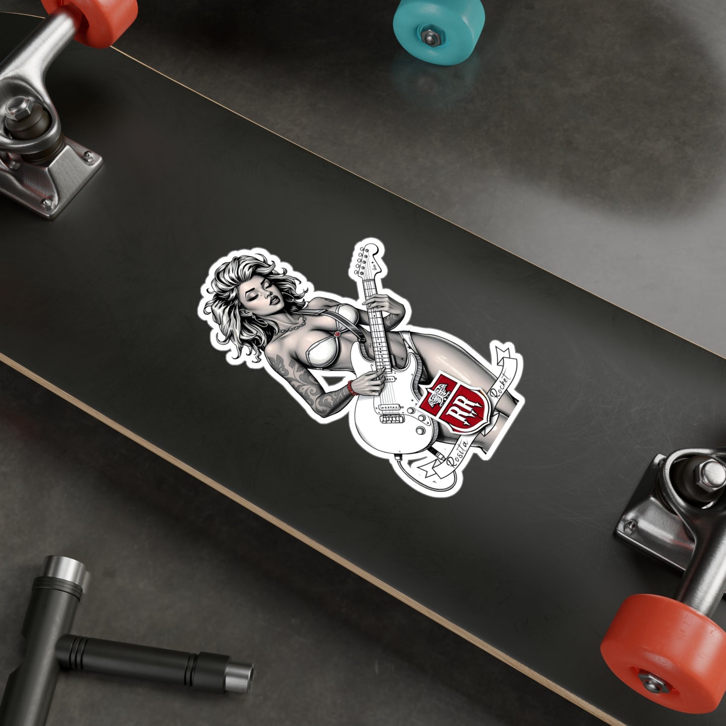 Guitar Gal' Vinyl Decal No. 4