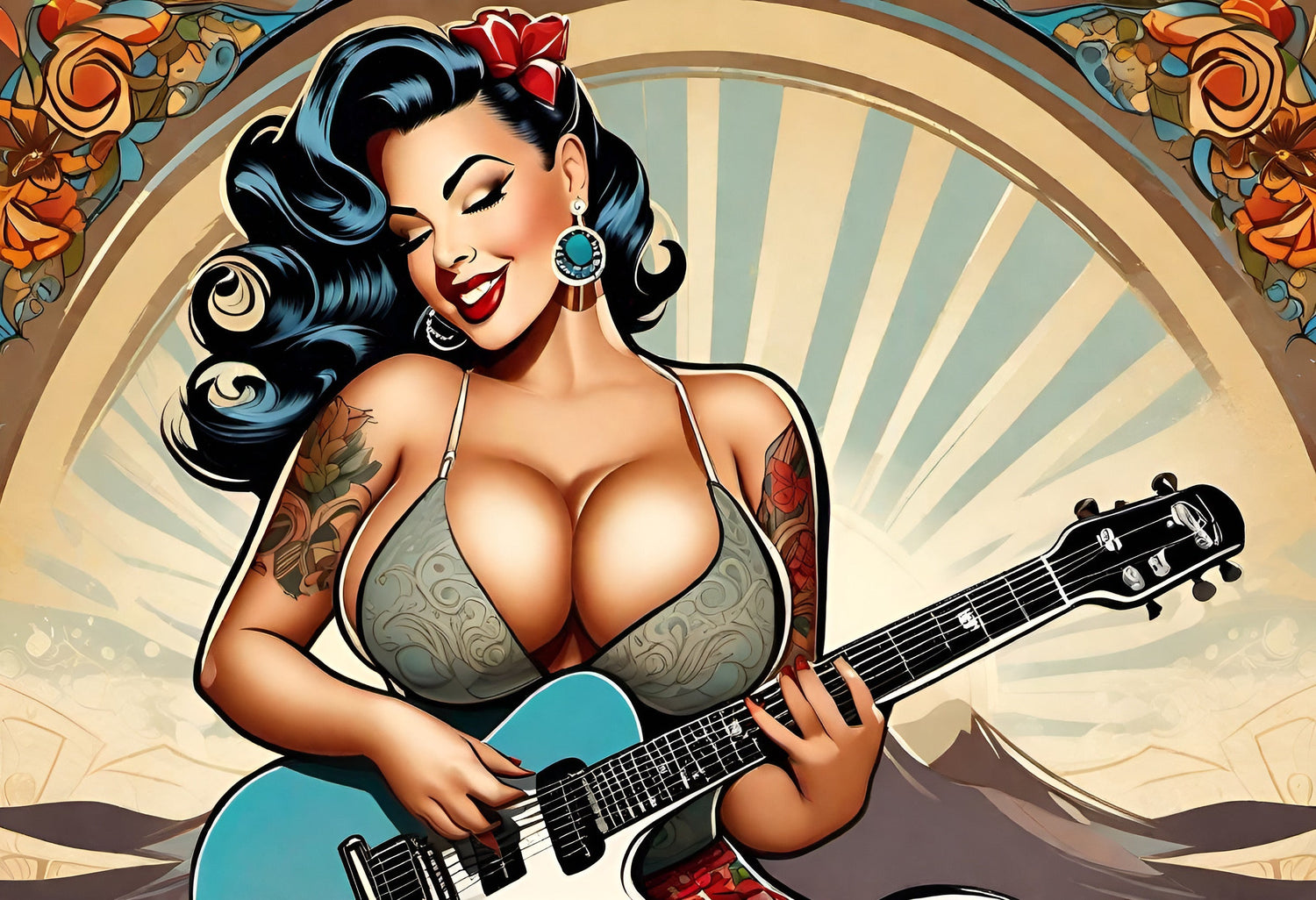 Guitar Gal' Decal