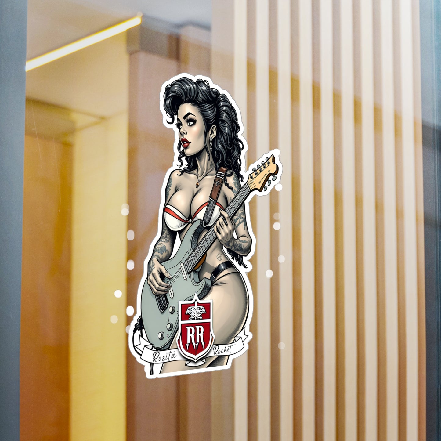 Guitar Gal' Vinyl Decal No. 5