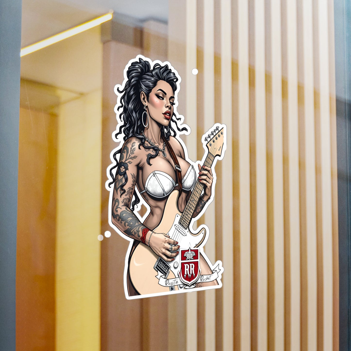 Guitar Gal' Vinyl Decal No. 6