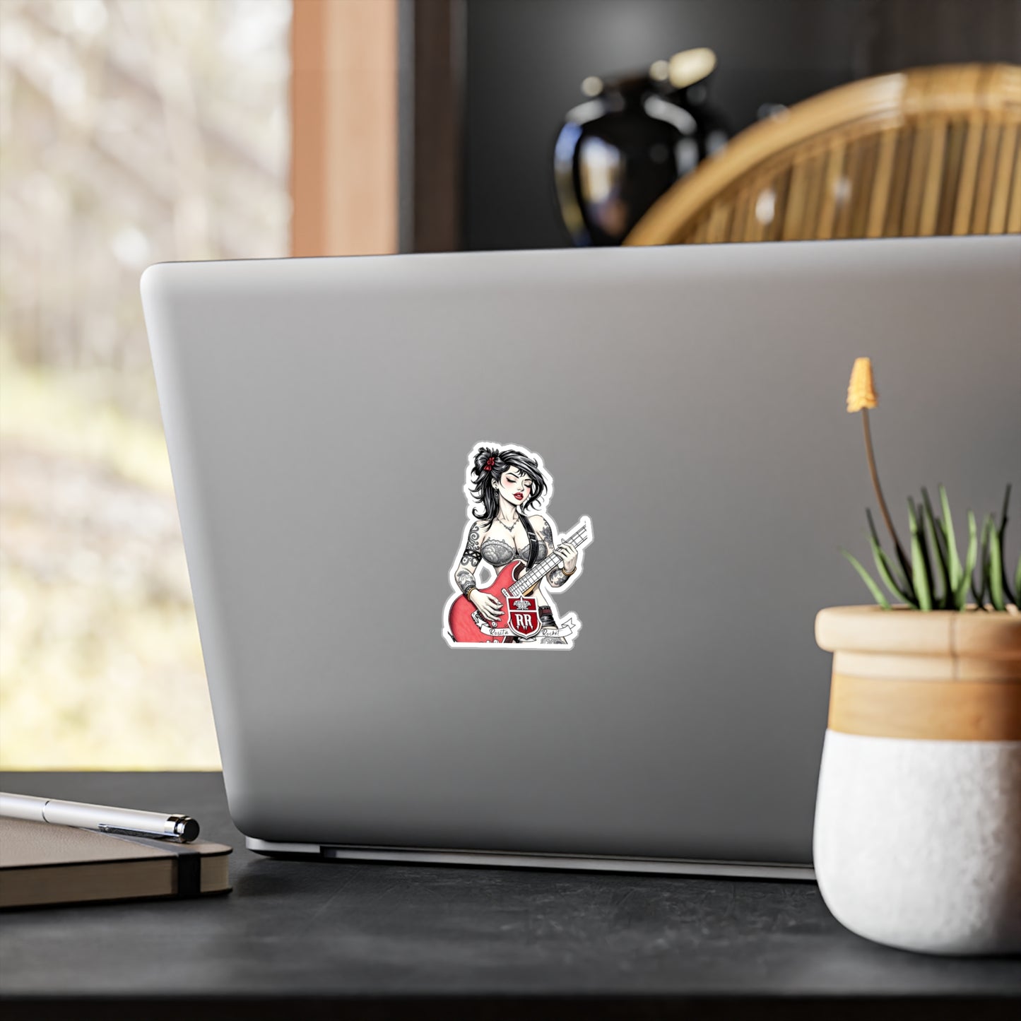 Guitar Gal' Vinyl Decal No. 9