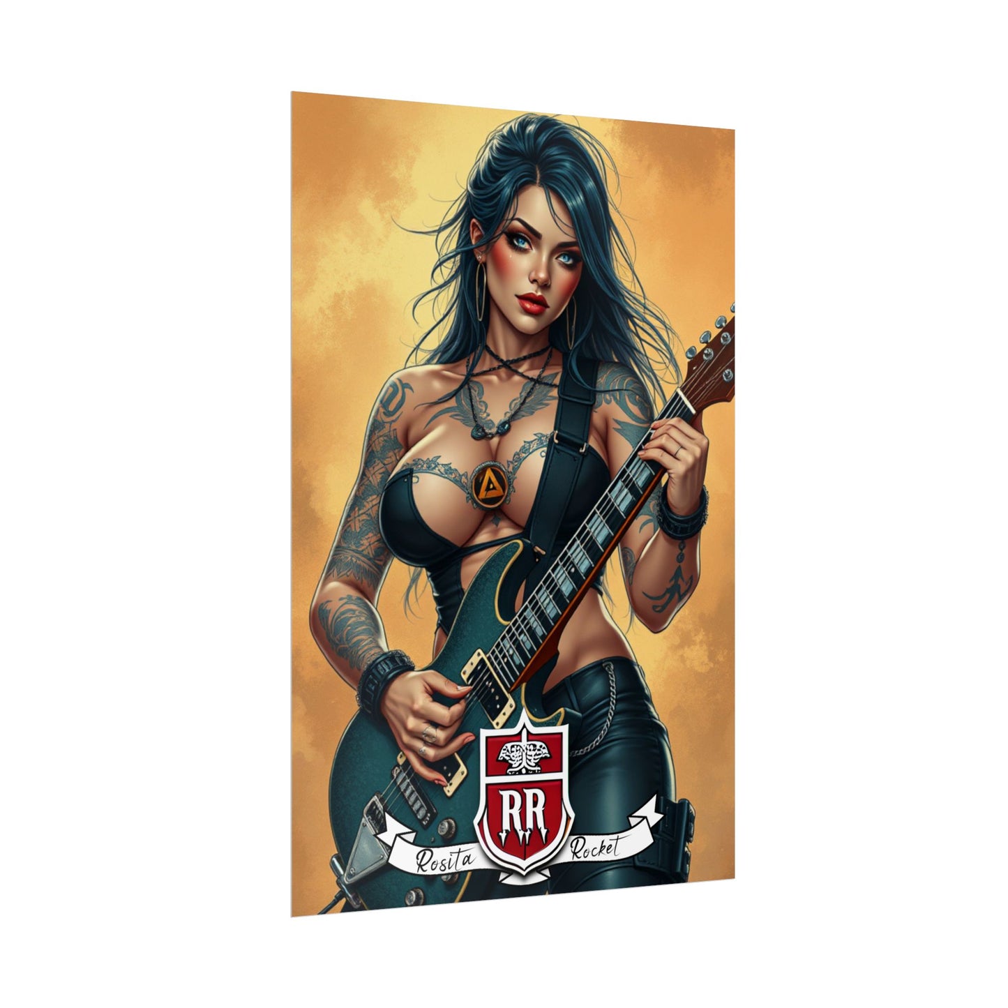 Guitar Gal' Pinup Poster No. 6
