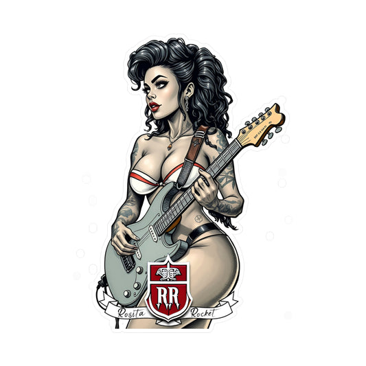 Guitar Gal' Vinyl Decal No. 5