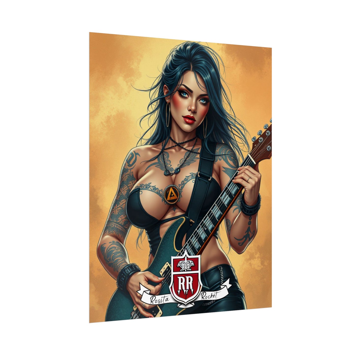 Guitar Gal' Pinup Poster No. 6