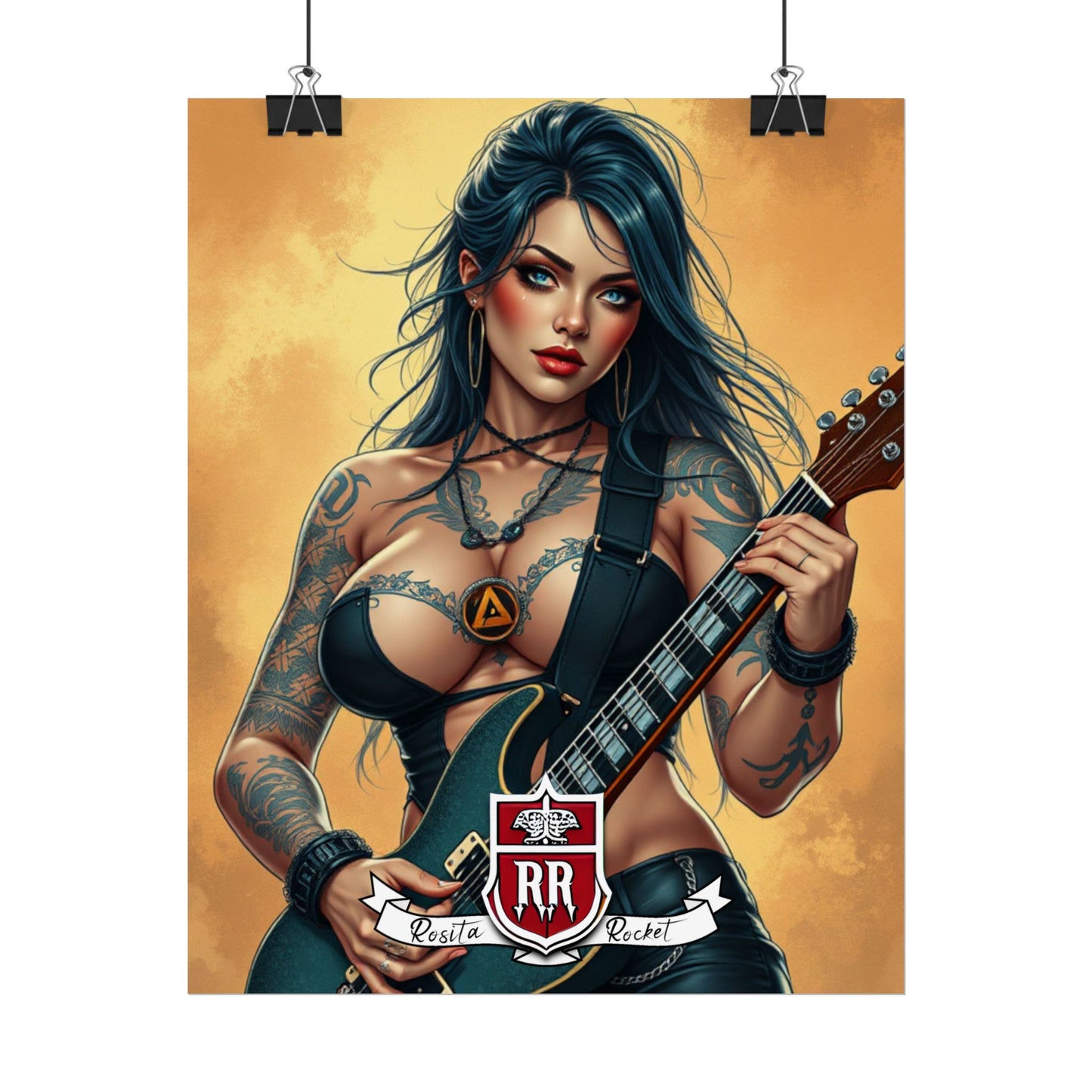 Guitar Gal' Pinup Poster No. 6