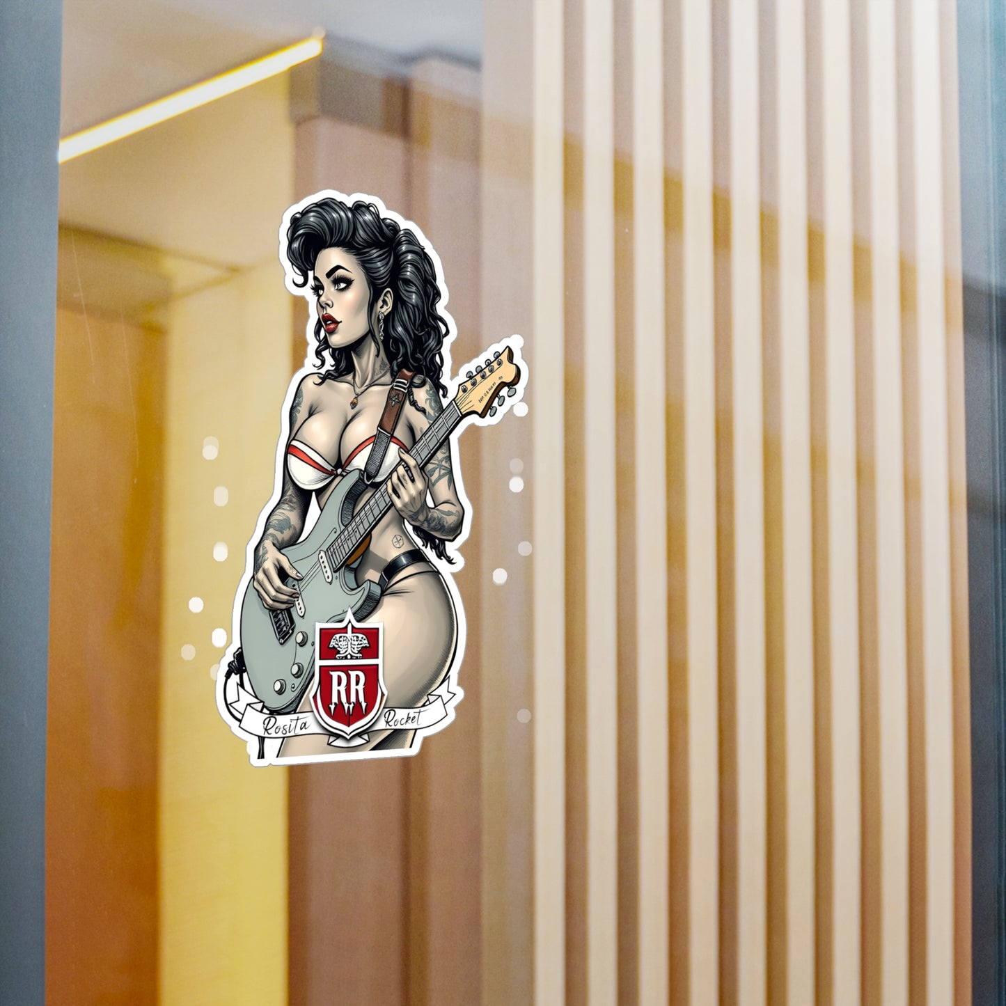 Guitar Gal' Vinyl Decal No. 5