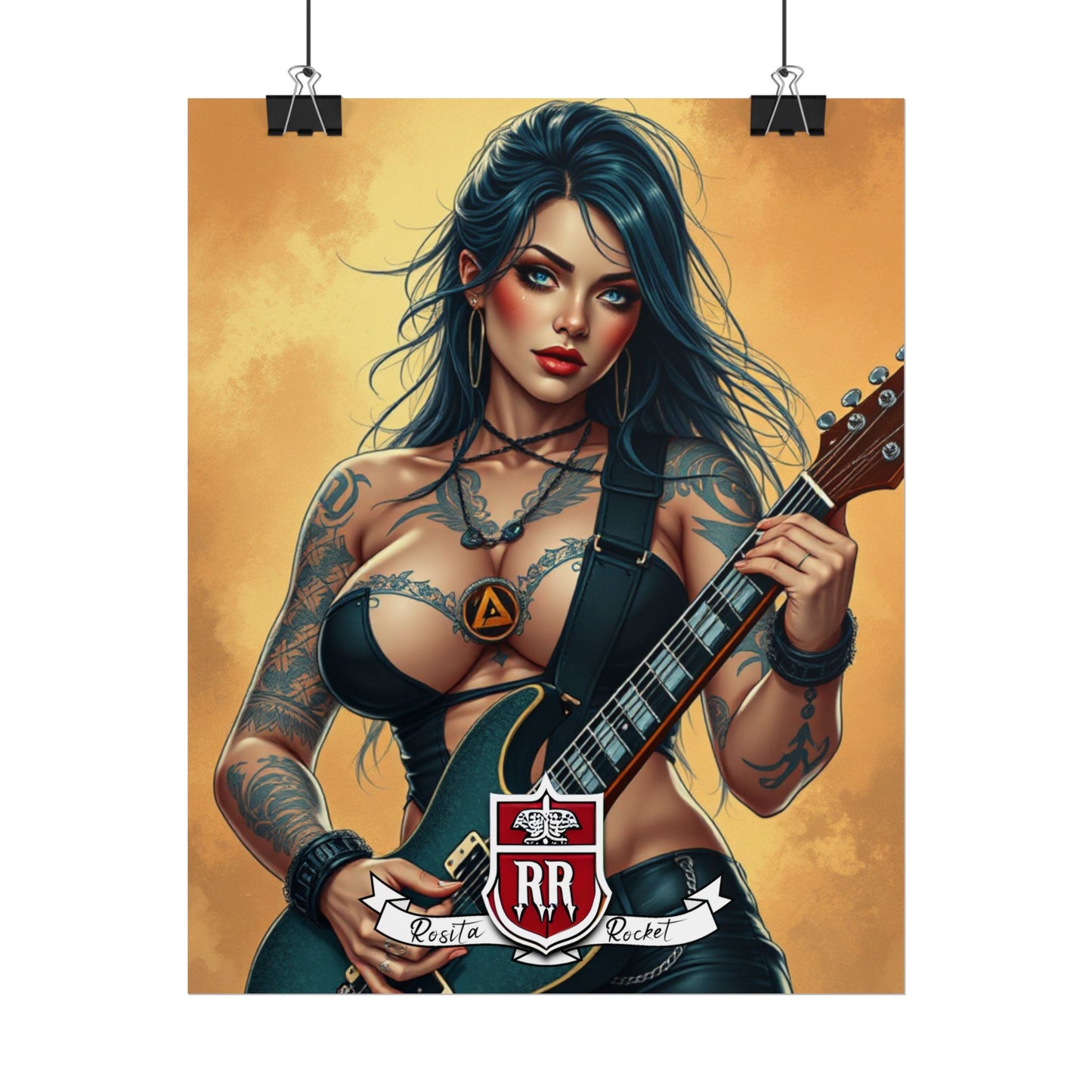 Guitar Gal' Pinup Poster No. 6