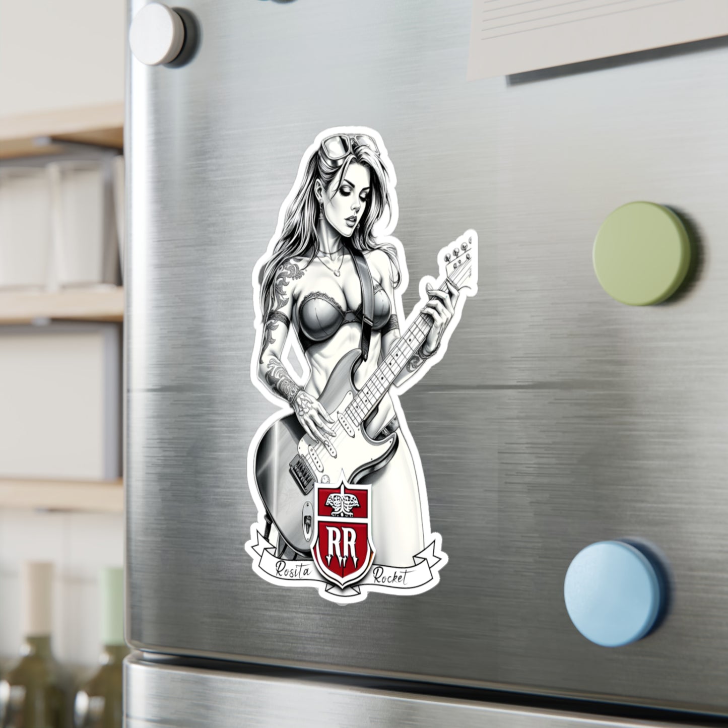 Guitar Gal' Vinyl Decal No. 2