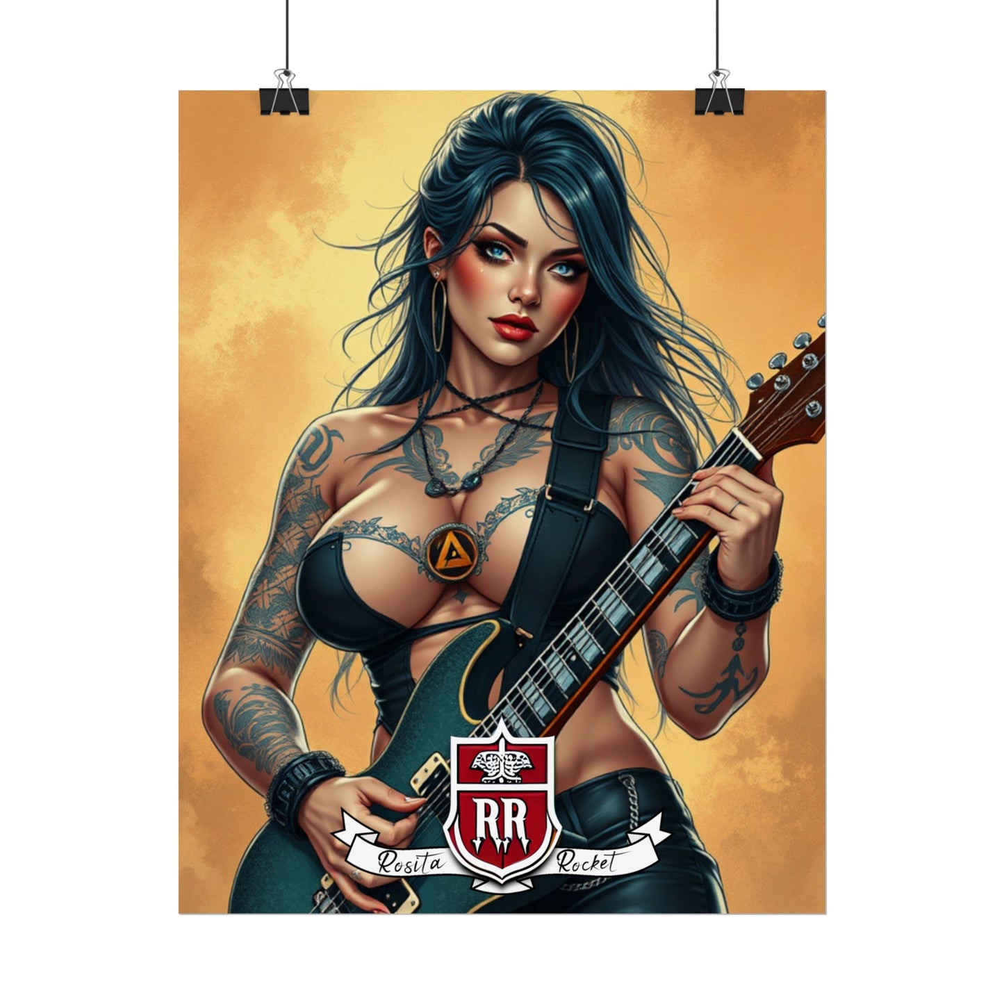 Guitar Gal' Pinup Poster No. 6