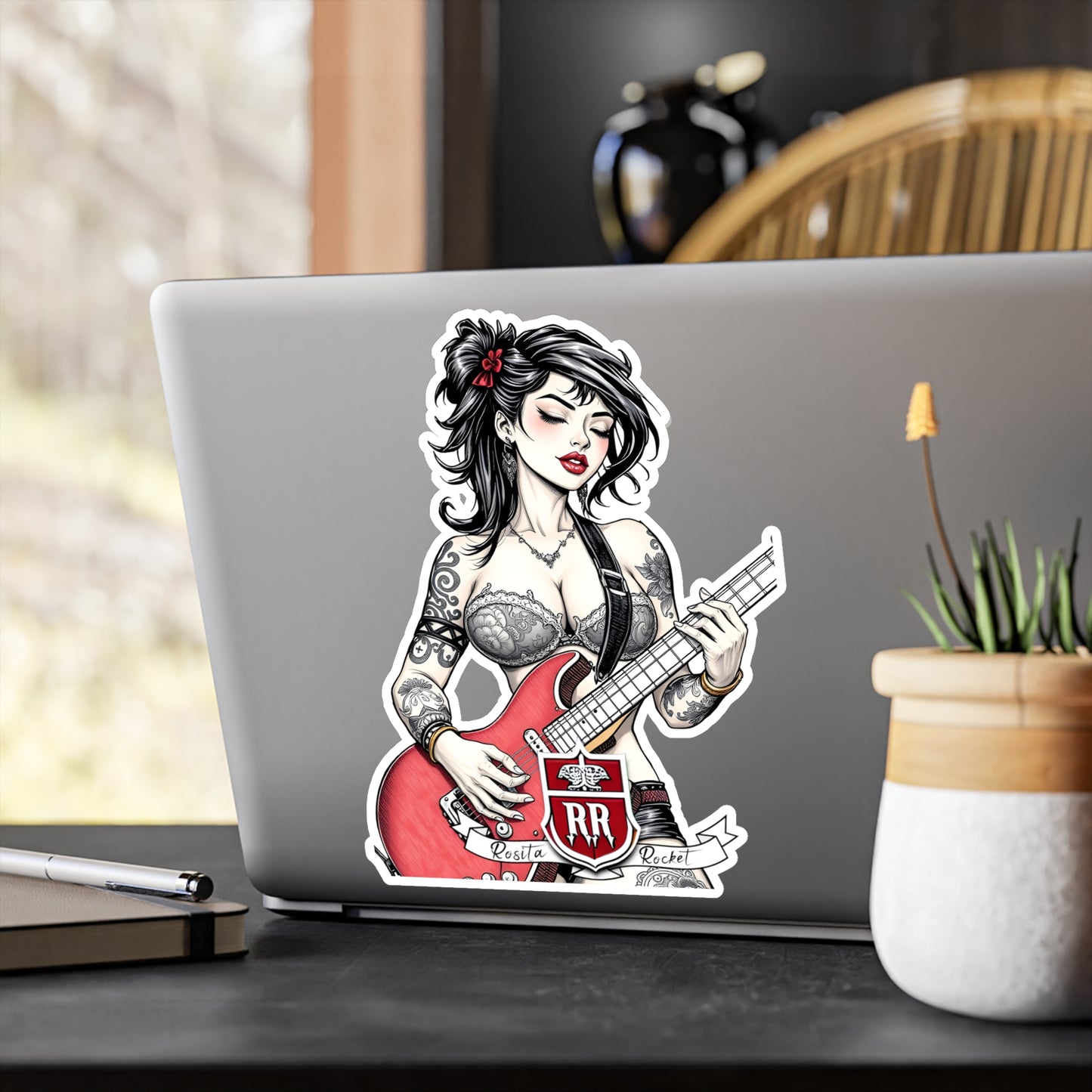 Guitar Gal' Vinyl Decal No. 9
