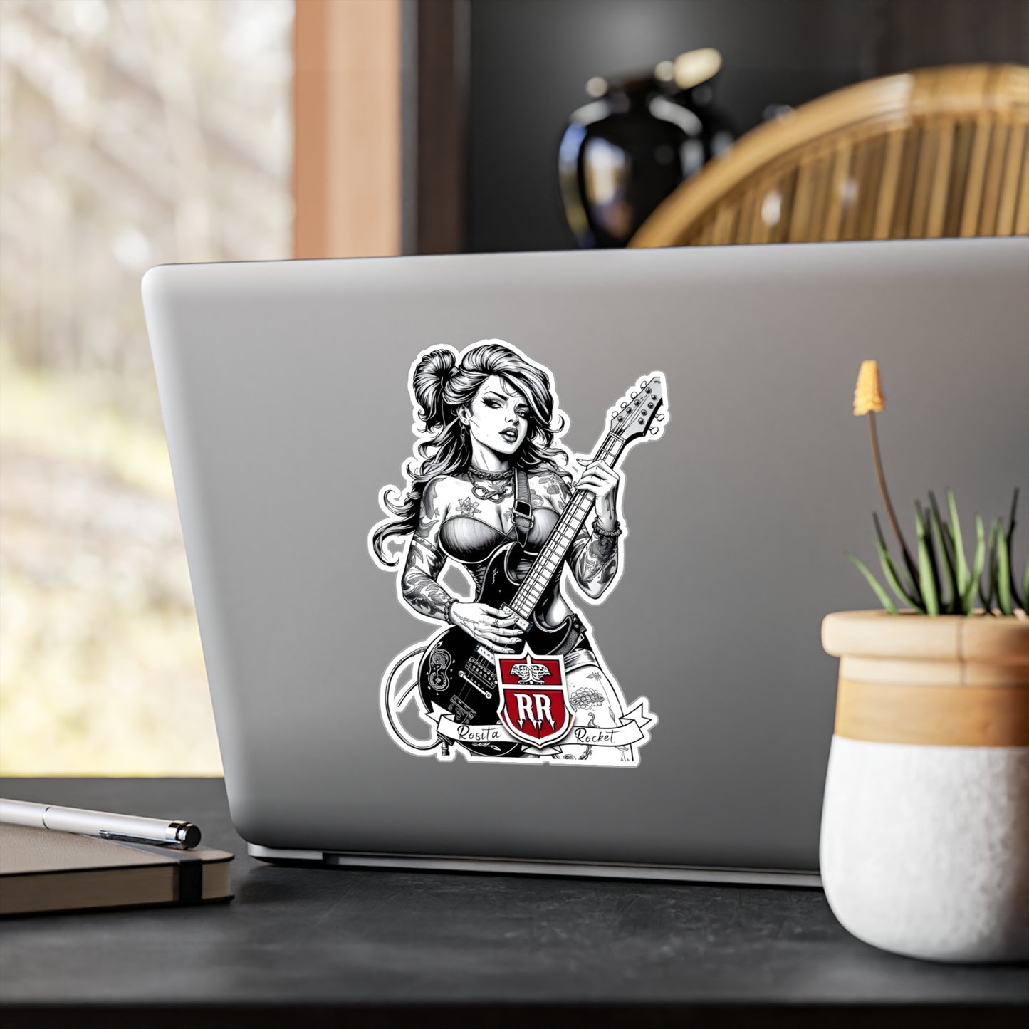 Guitar Gal' Vinyl Decal No. 3