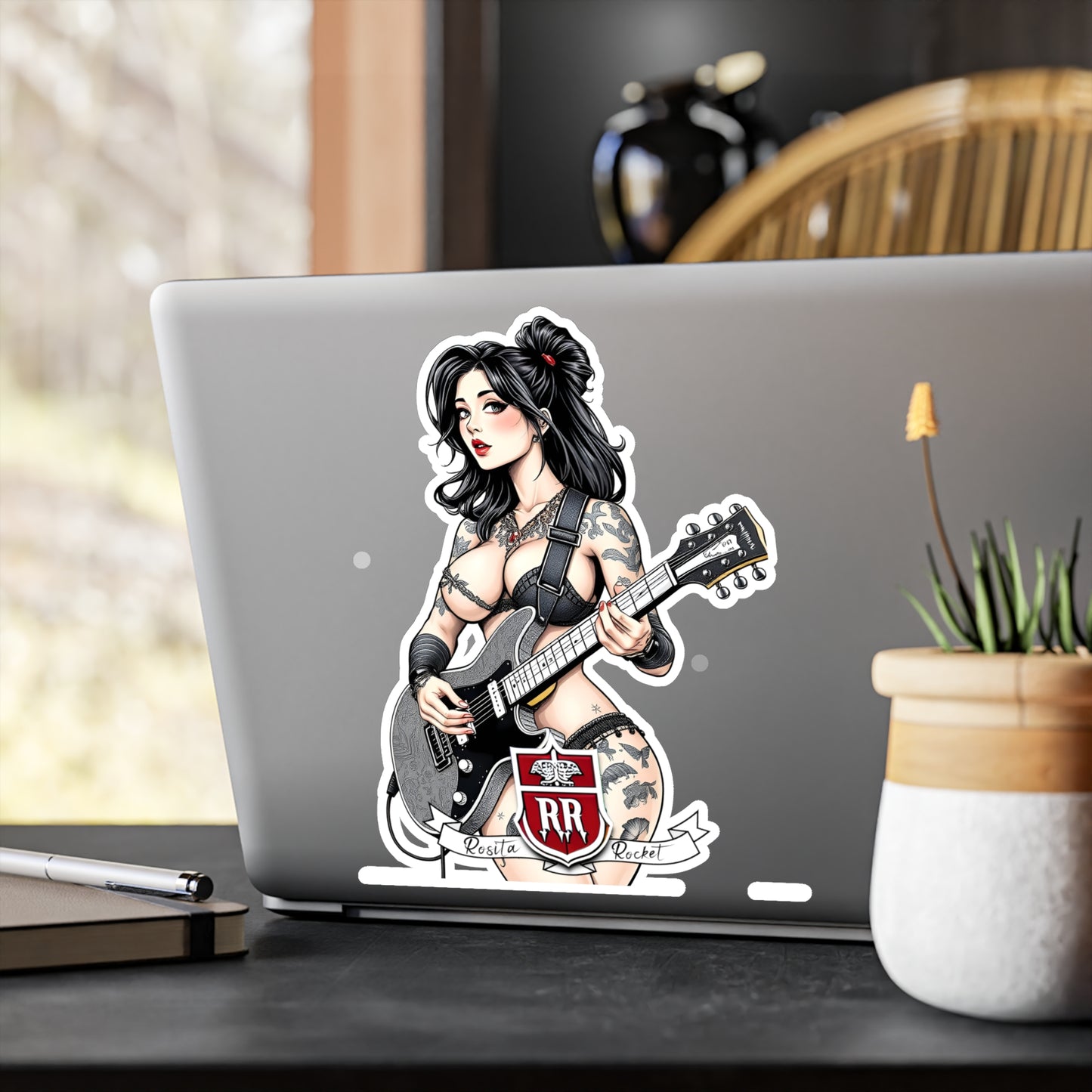 Guitar Gal' Vinyl Decal No. 8