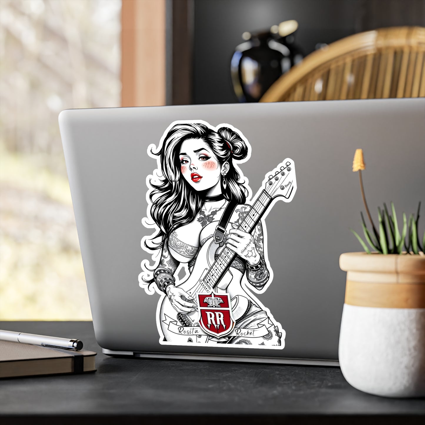 Guitar Gal' Vinyl Decal No. 7