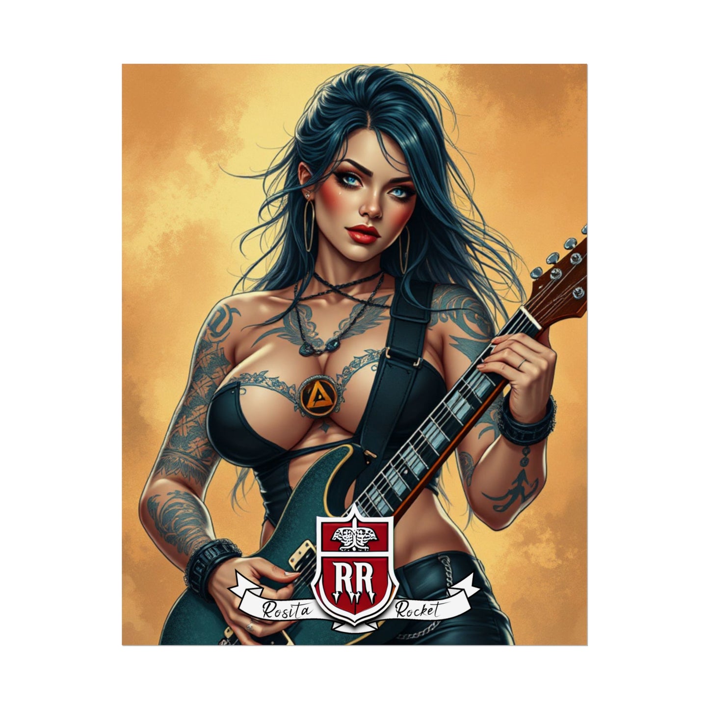 Guitar Gal' Pinup Poster No. 6