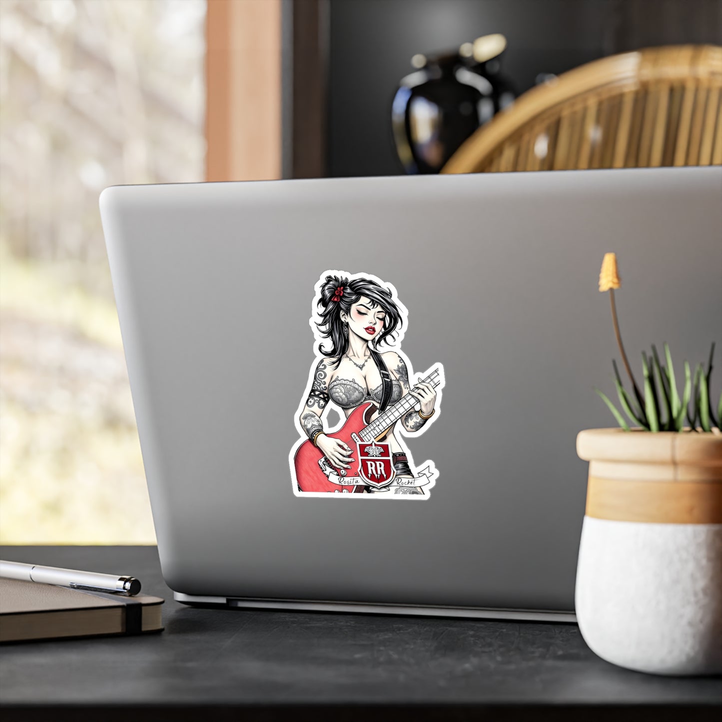 Guitar Gal' Vinyl Decal No. 9