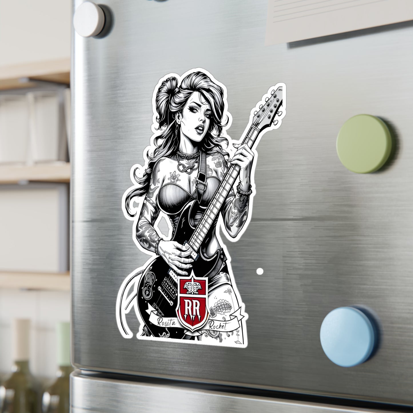 Guitar Gal' Vinyl Decal No. 3