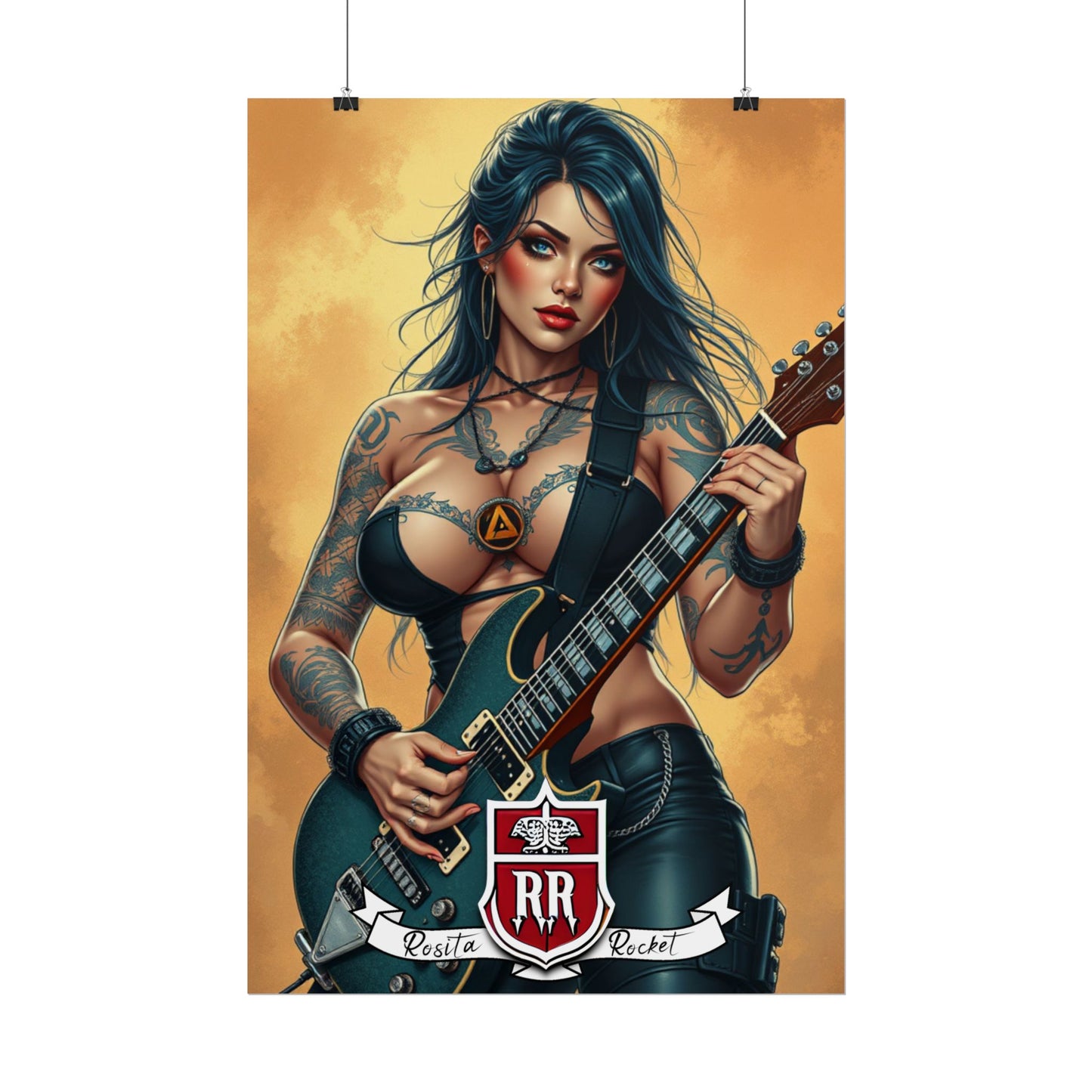Guitar Gal' Pinup Poster No. 6