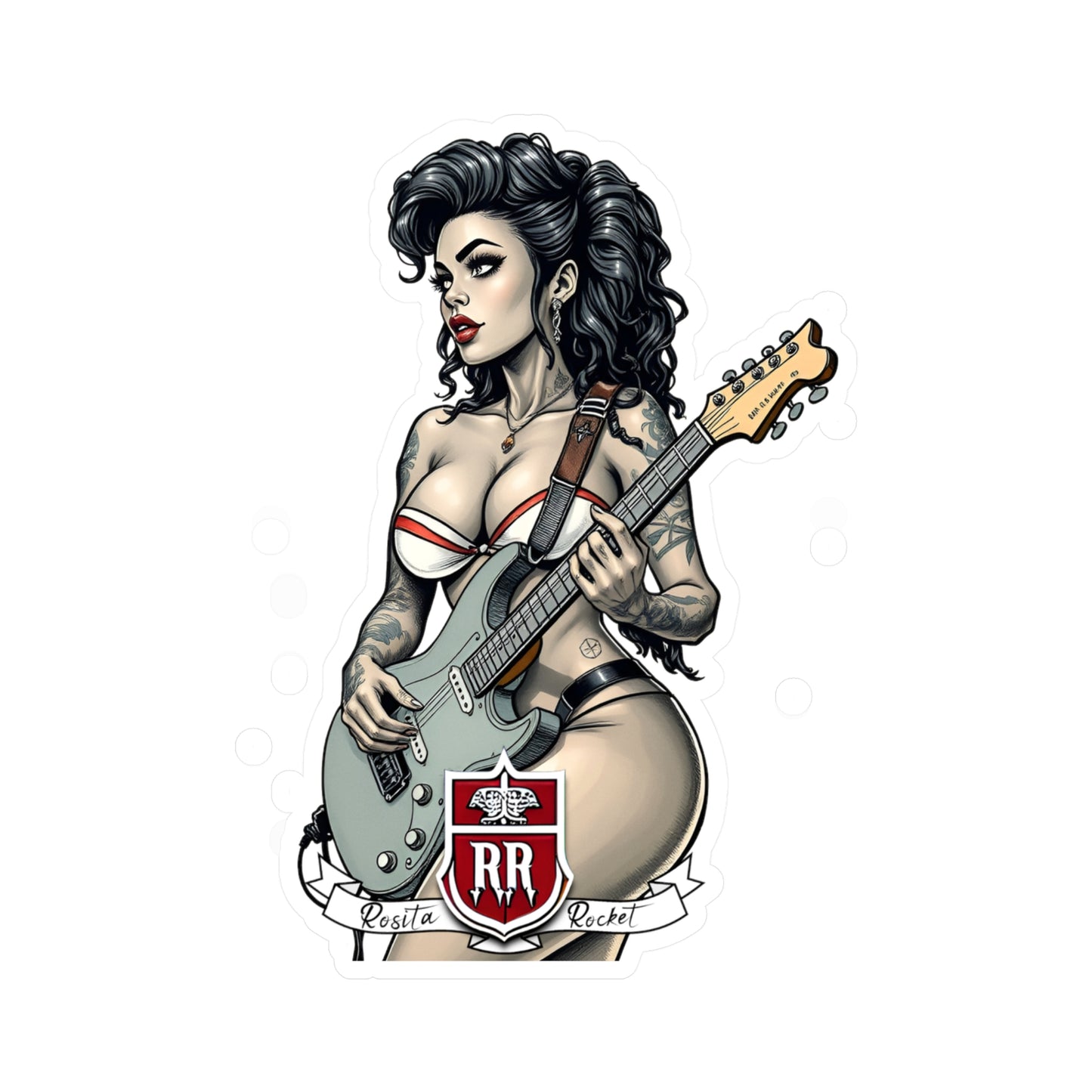 Guitar Gal' Vinyl Decal No. 5