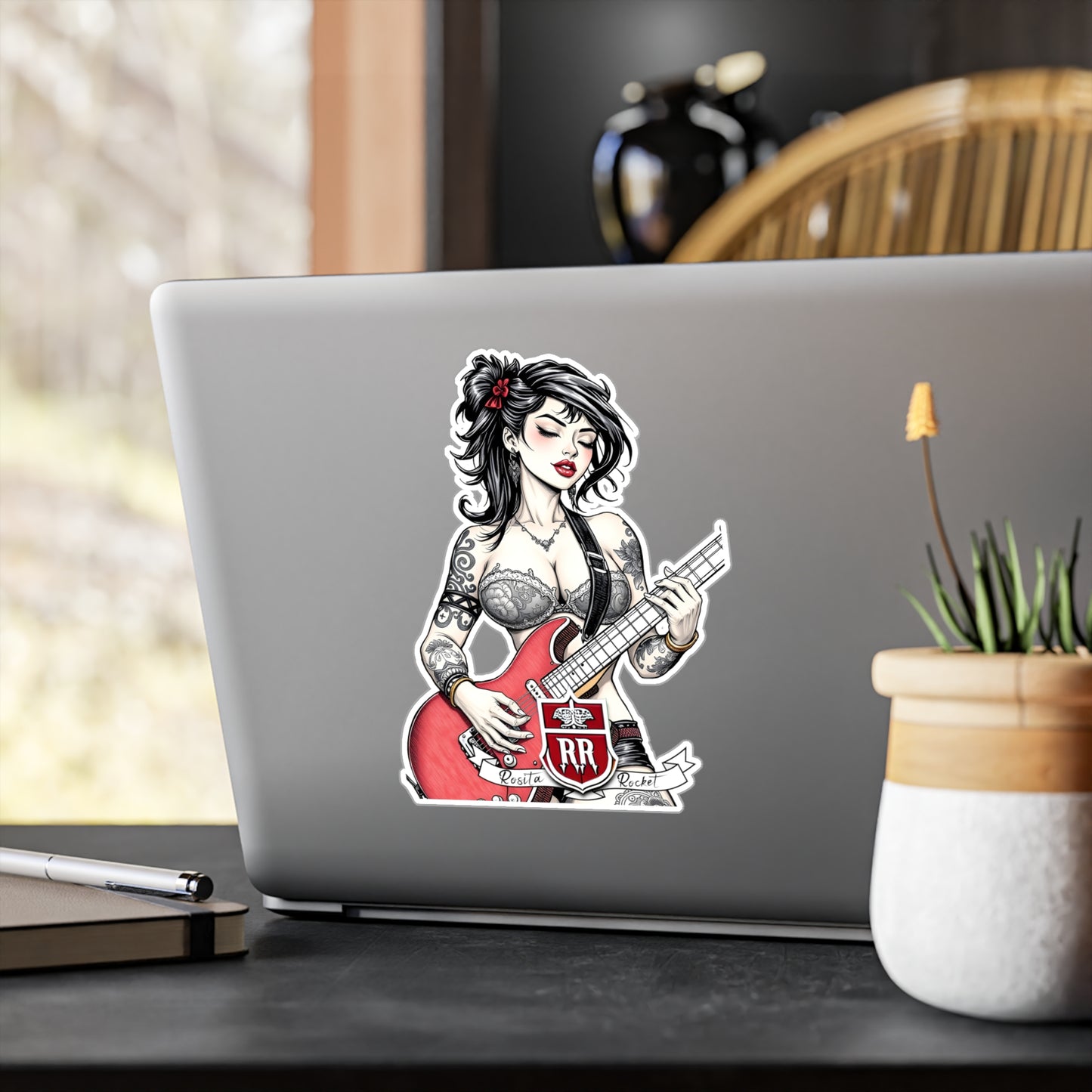 Guitar Gal' Vinyl Decal No. 9