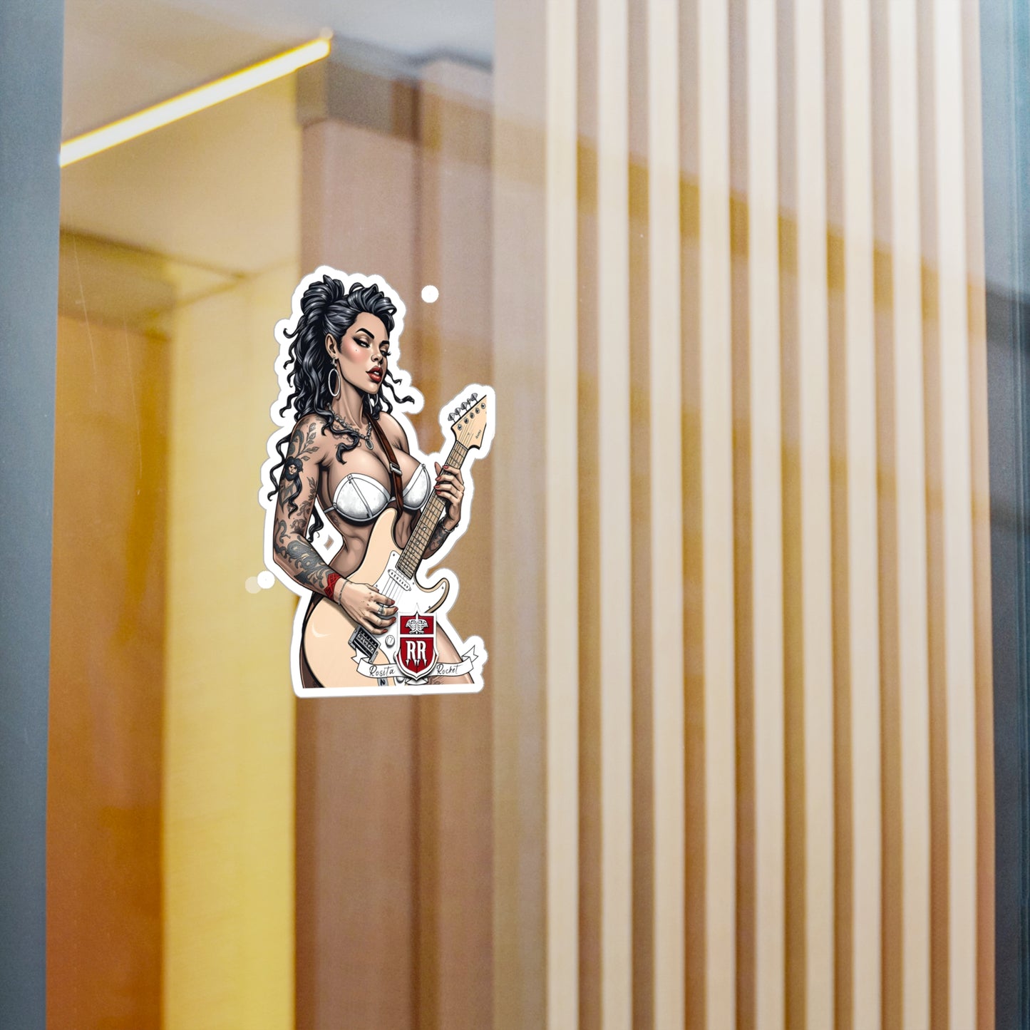 Guitar Gal' Vinyl Decal No. 6