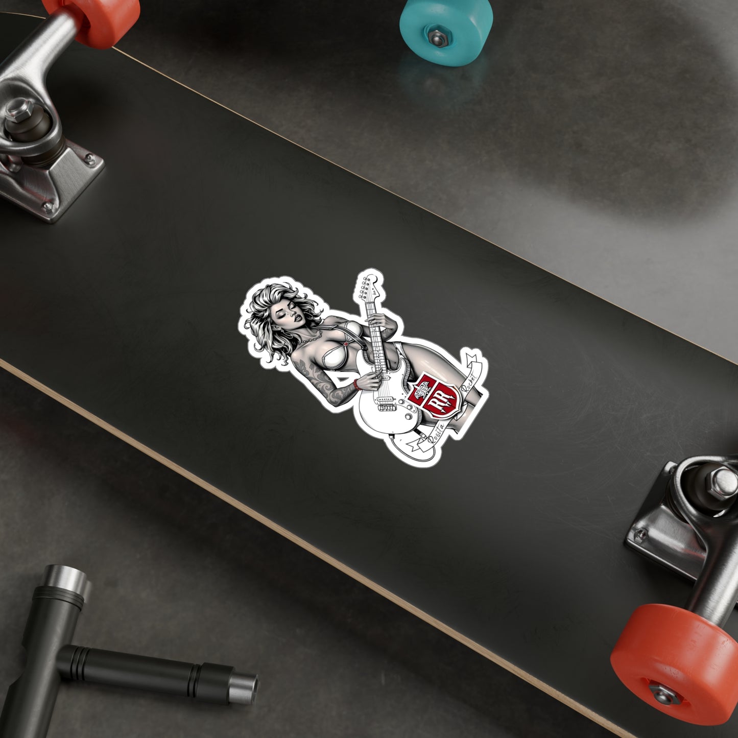 Guitar Gal' Vinyl Decal No. 4