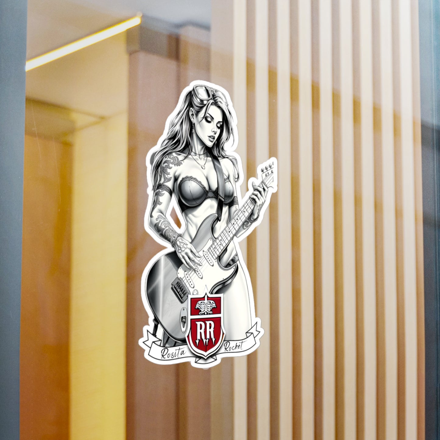 Guitar Gal' Vinyl Decal No. 2