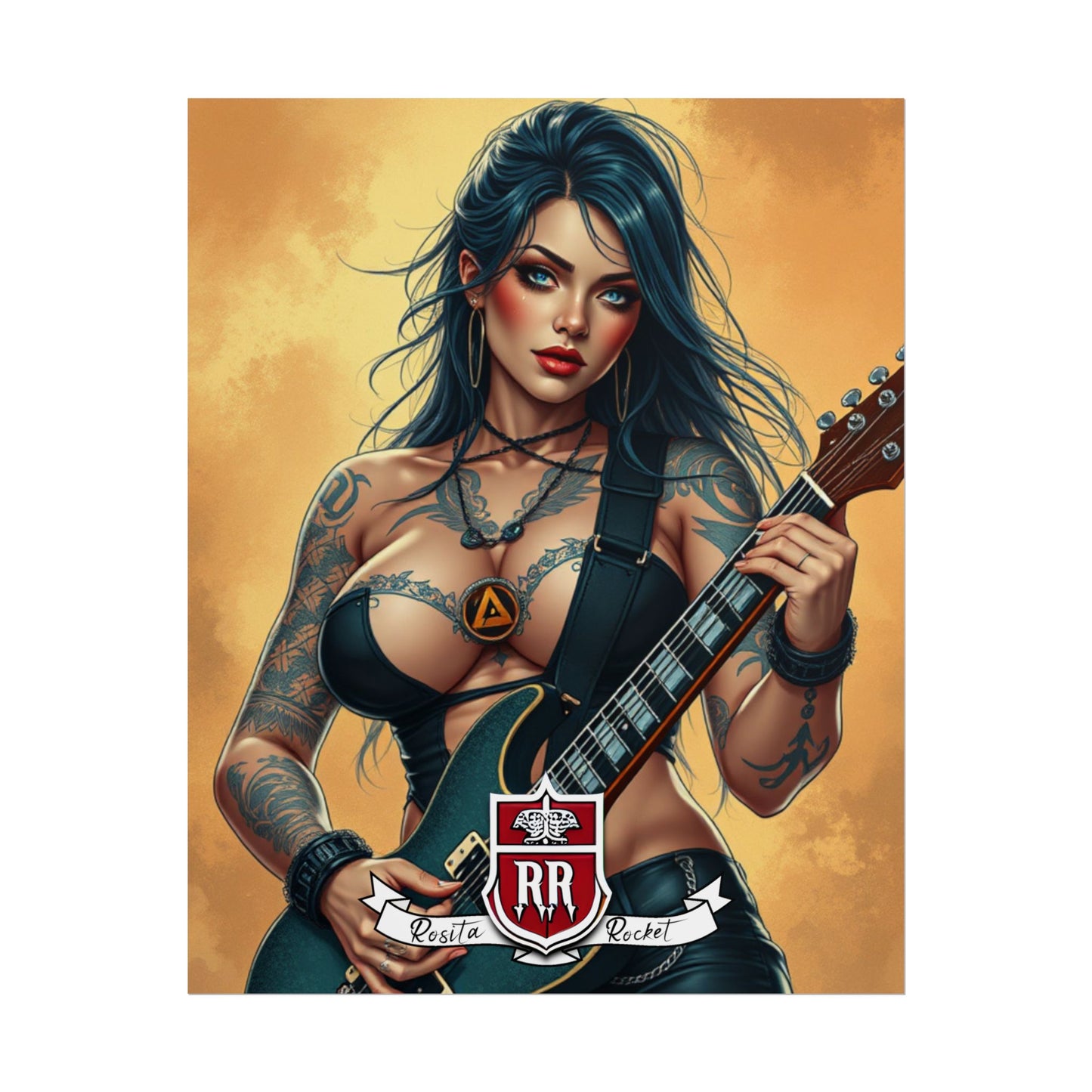 Guitar Gal' Pinup Poster No. 6
