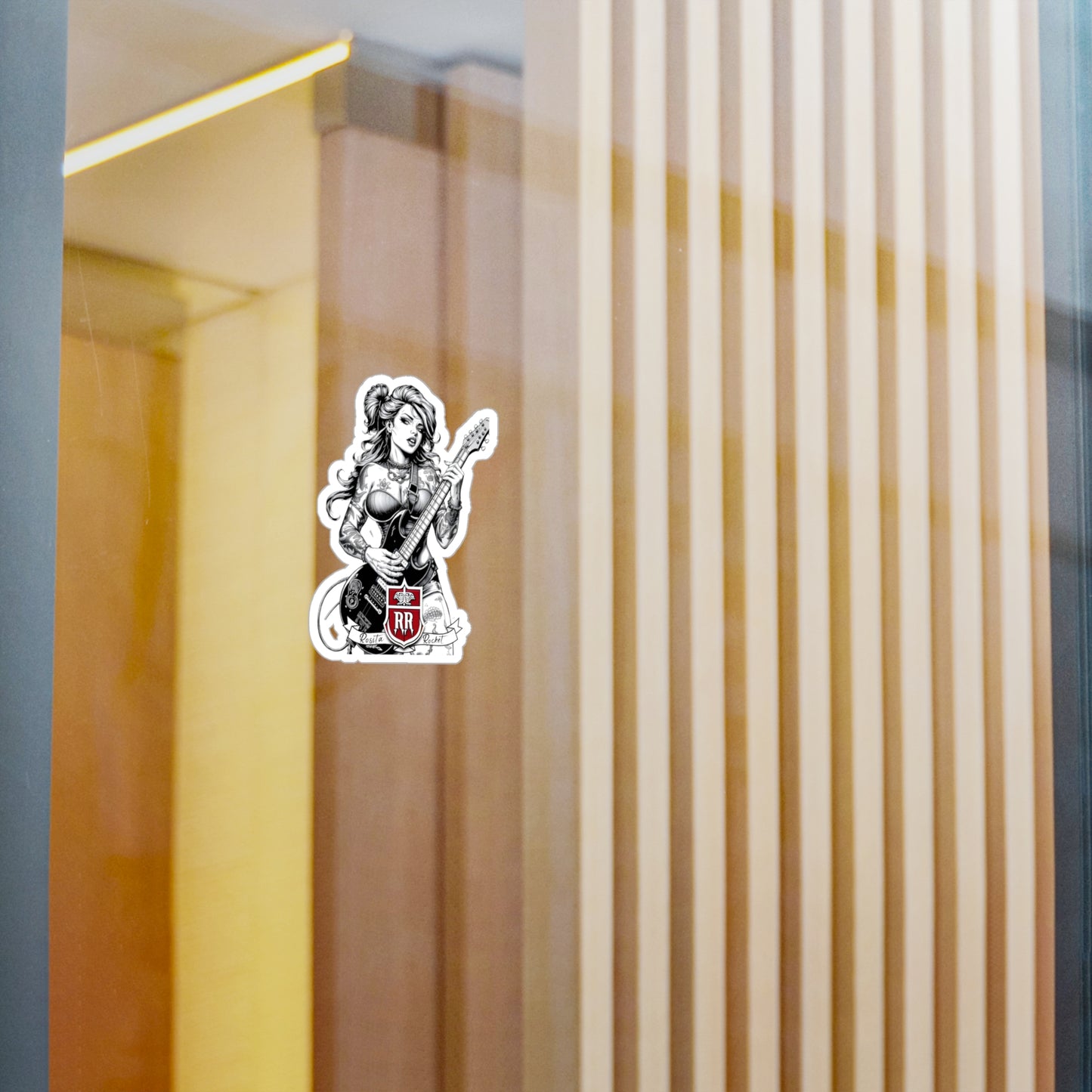 Guitar Gal' Vinyl Decal No. 3