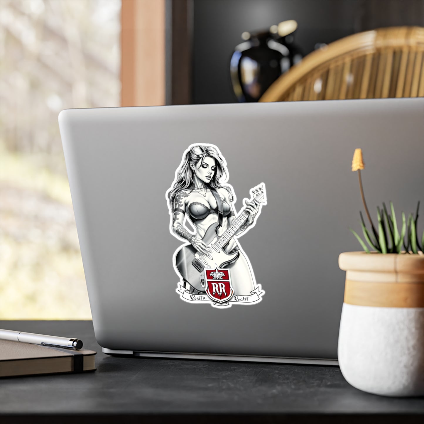 Guitar Gal' Vinyl Decal No. 2