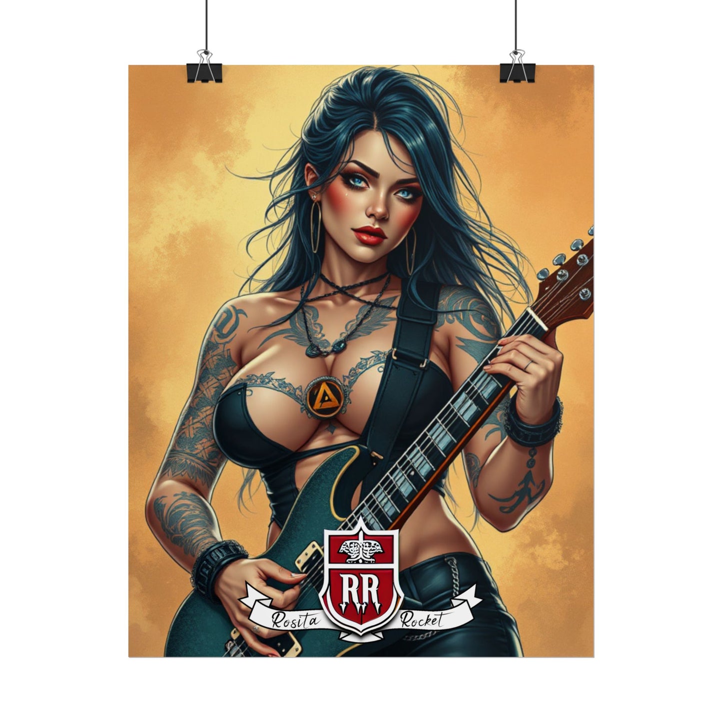 Guitar Gal' Pinup Poster No. 6