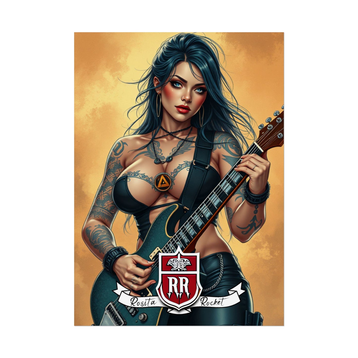 Guitar Gal' Pinup Poster No. 6