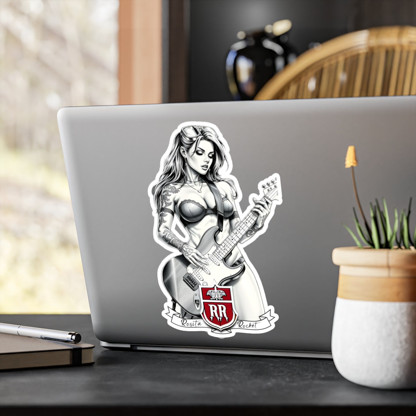 Guitar Gal' Vinyl Decal No. 2