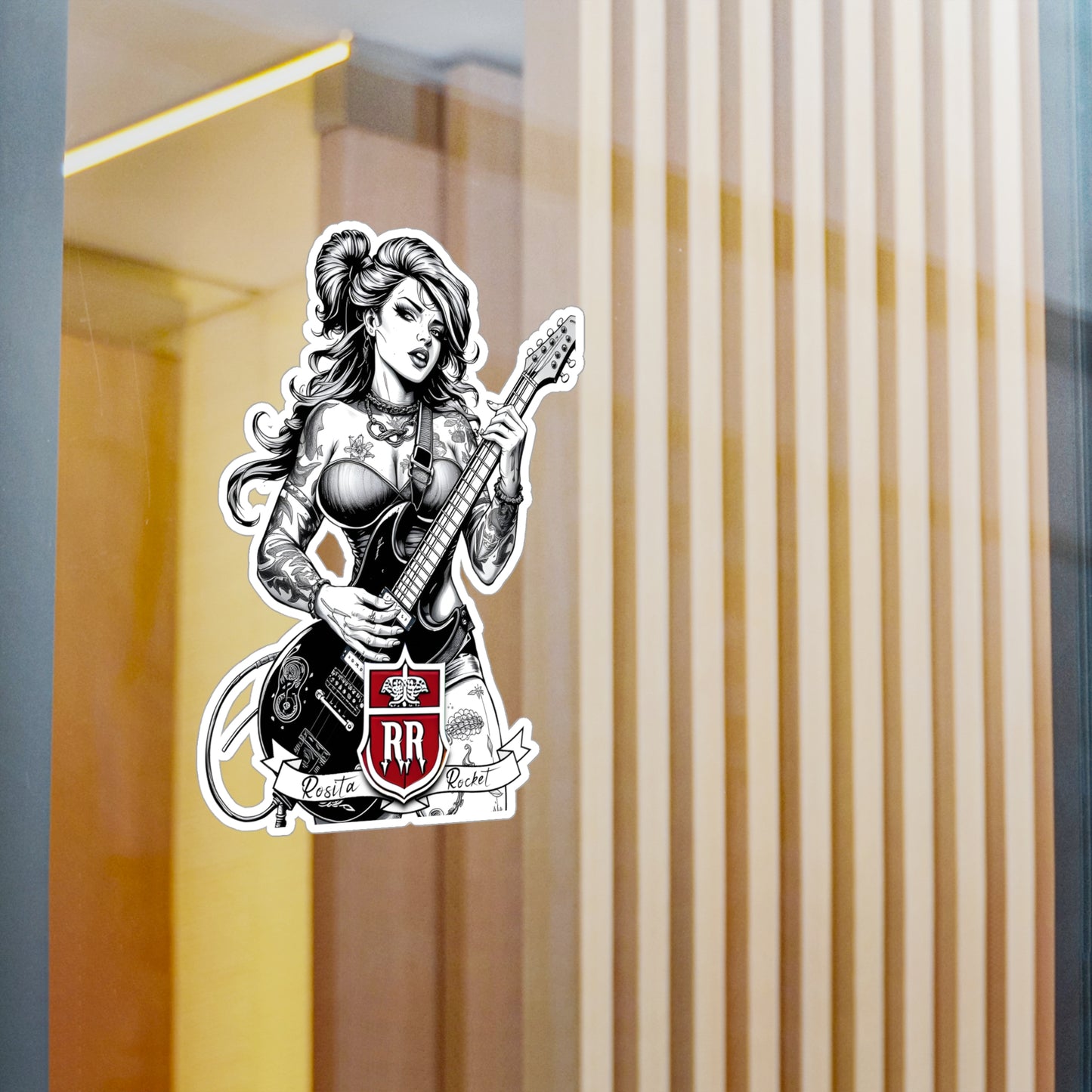 Guitar Gal' Vinyl Decal No. 3