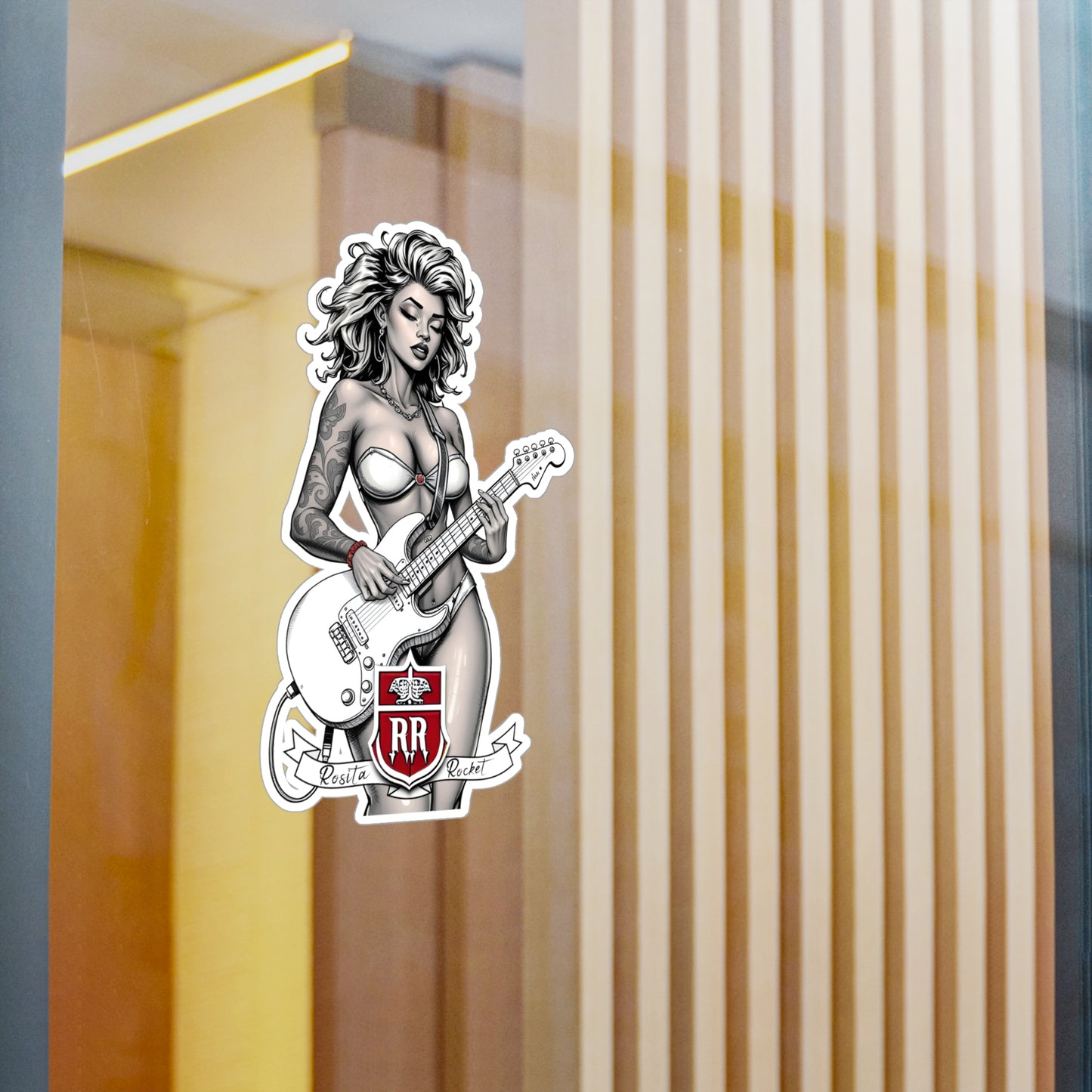 Guitar Gal' Vinyl Decal No. 4