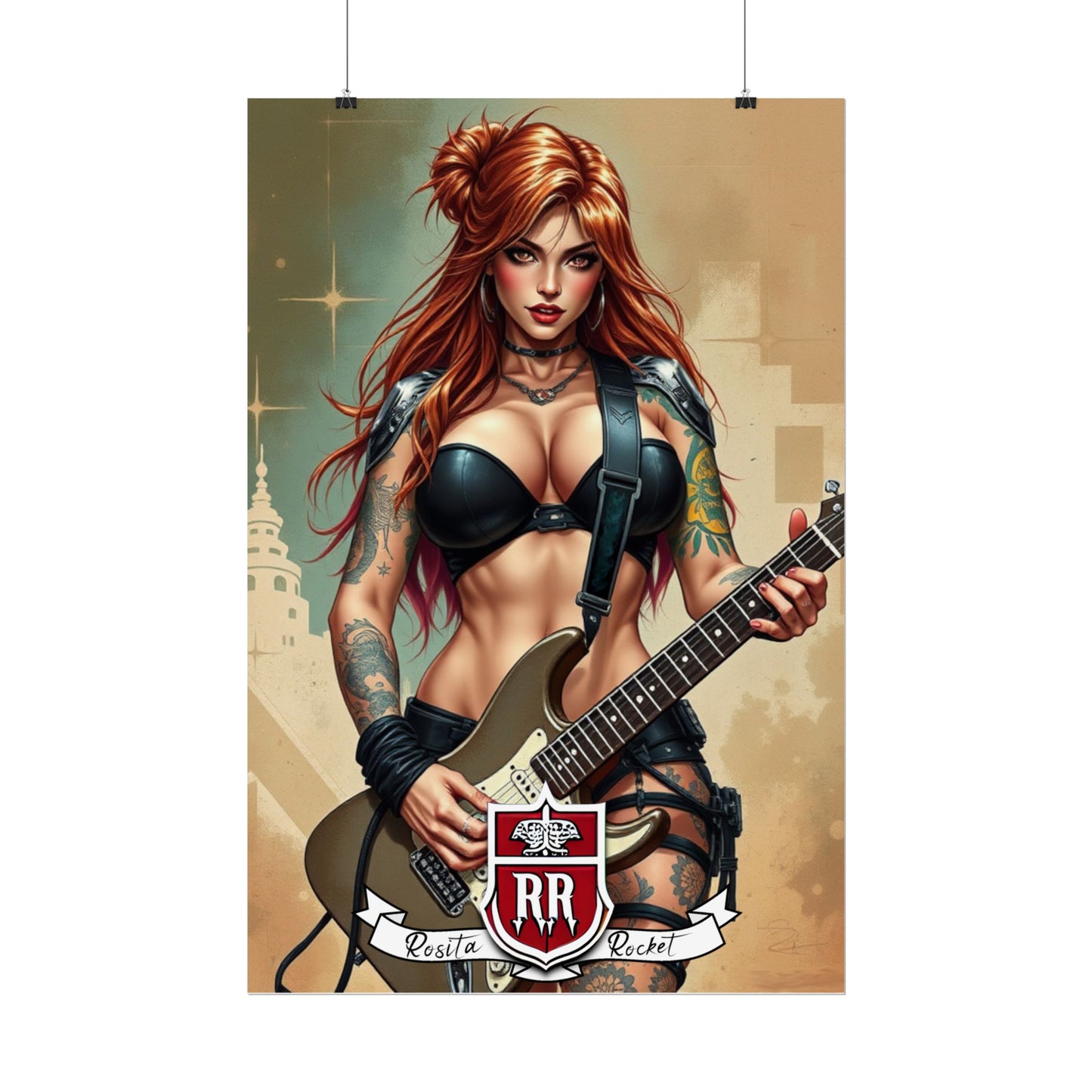 Guitar Gal' Pinup Poster No. 7