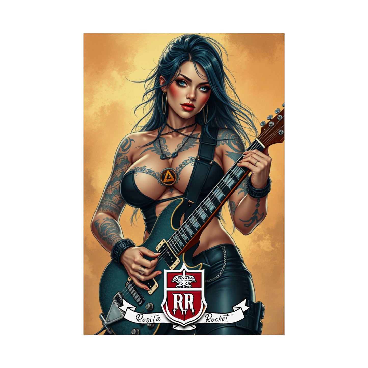 Guitar Gal' Pinup Poster No. 6