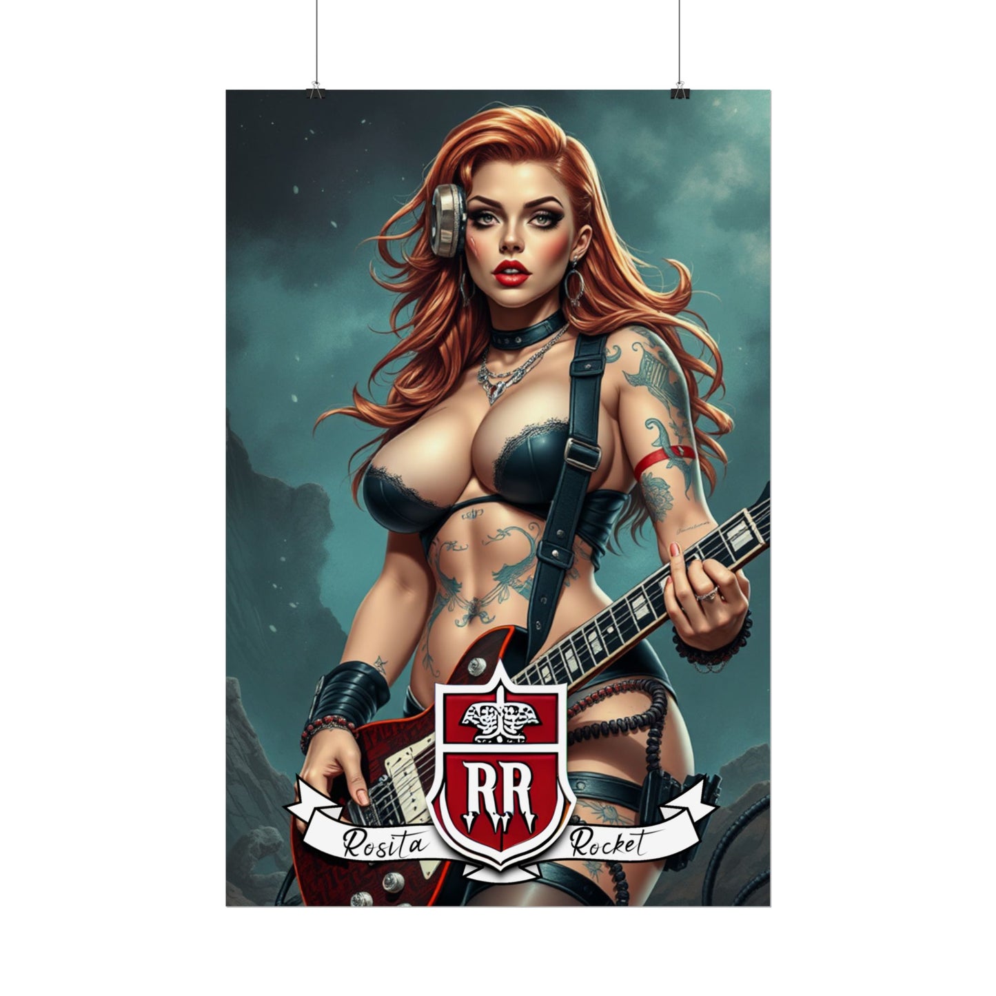 Guitar Gal' Pinup Poster No. 2