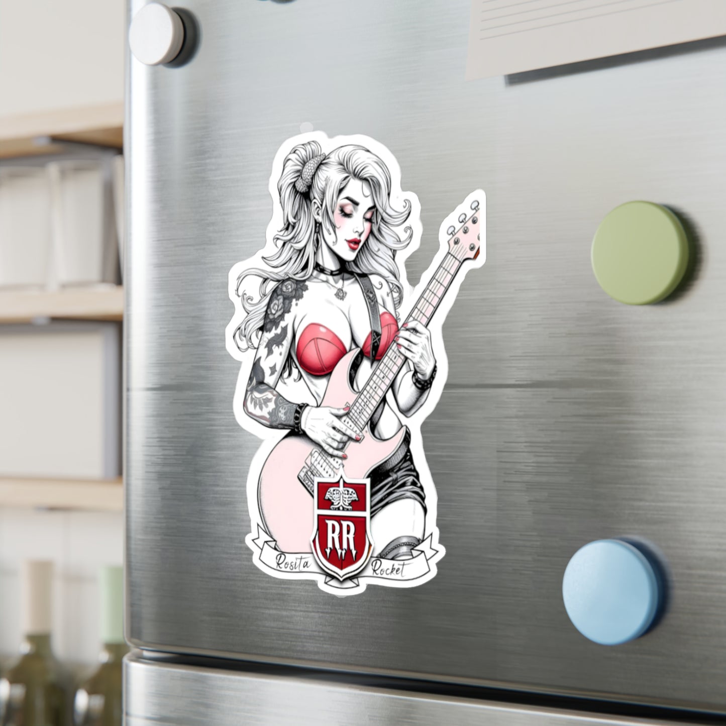Guitar Gal' Vinyl Decal No. 1