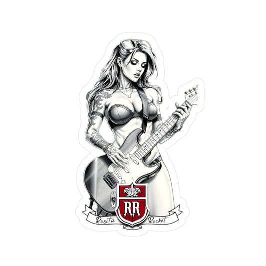 Guitar Gal' Vinyl Decal No. 2