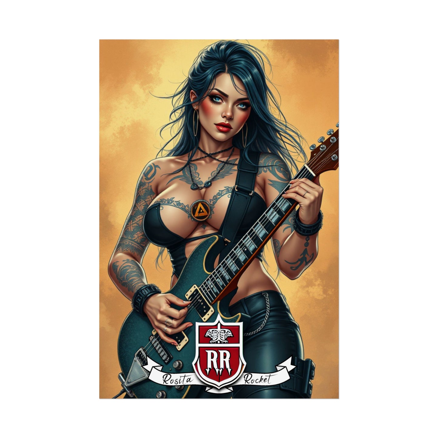 Guitar Gal' Pinup Poster No. 6