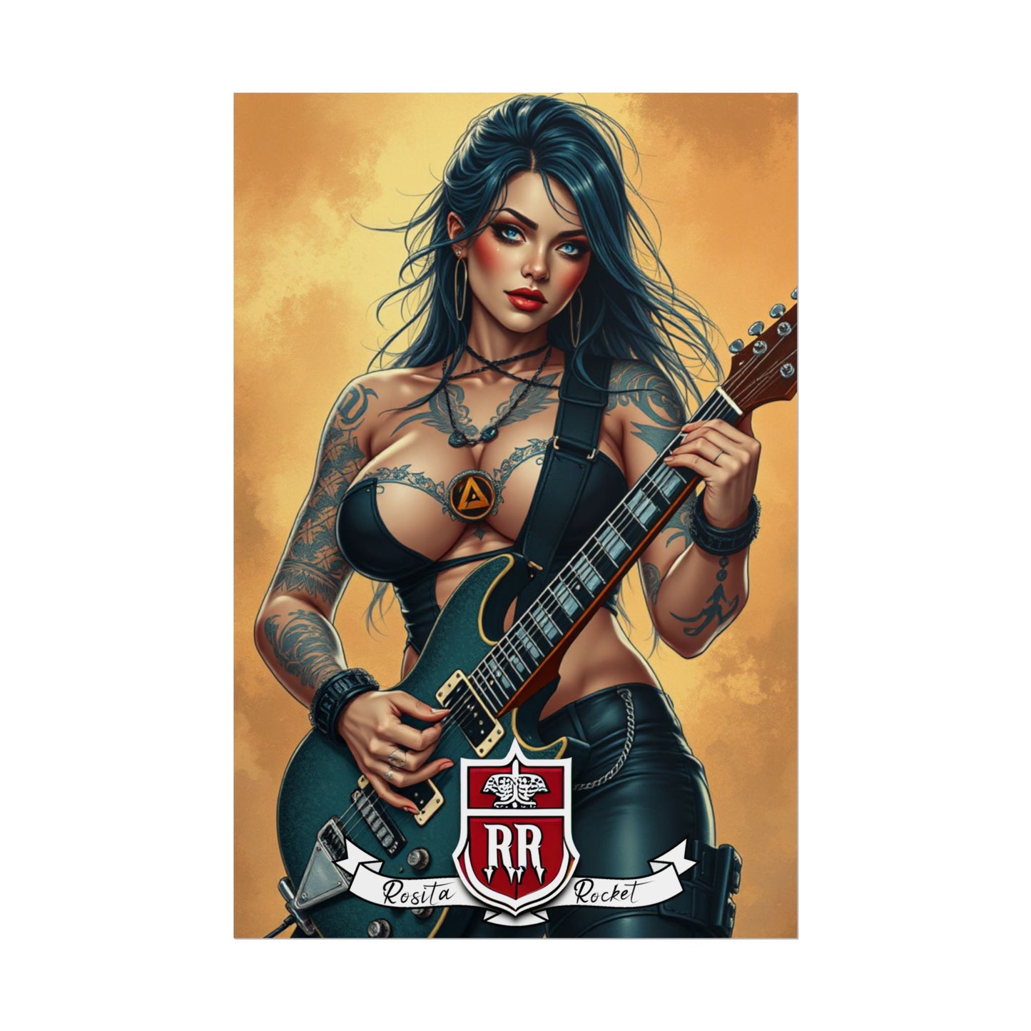 Guitar Gal' Pinup Poster No. 6