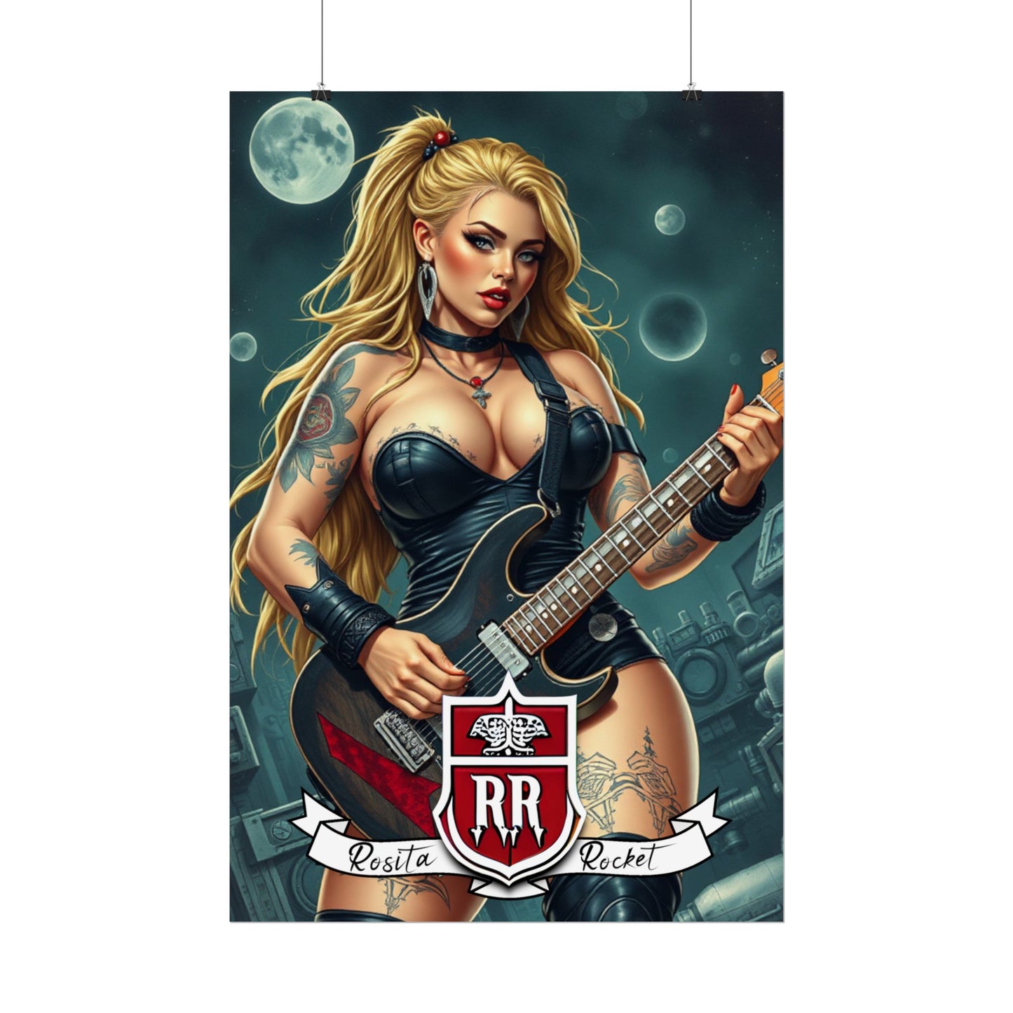 Guitar Gal' Pinup Poster No. 1