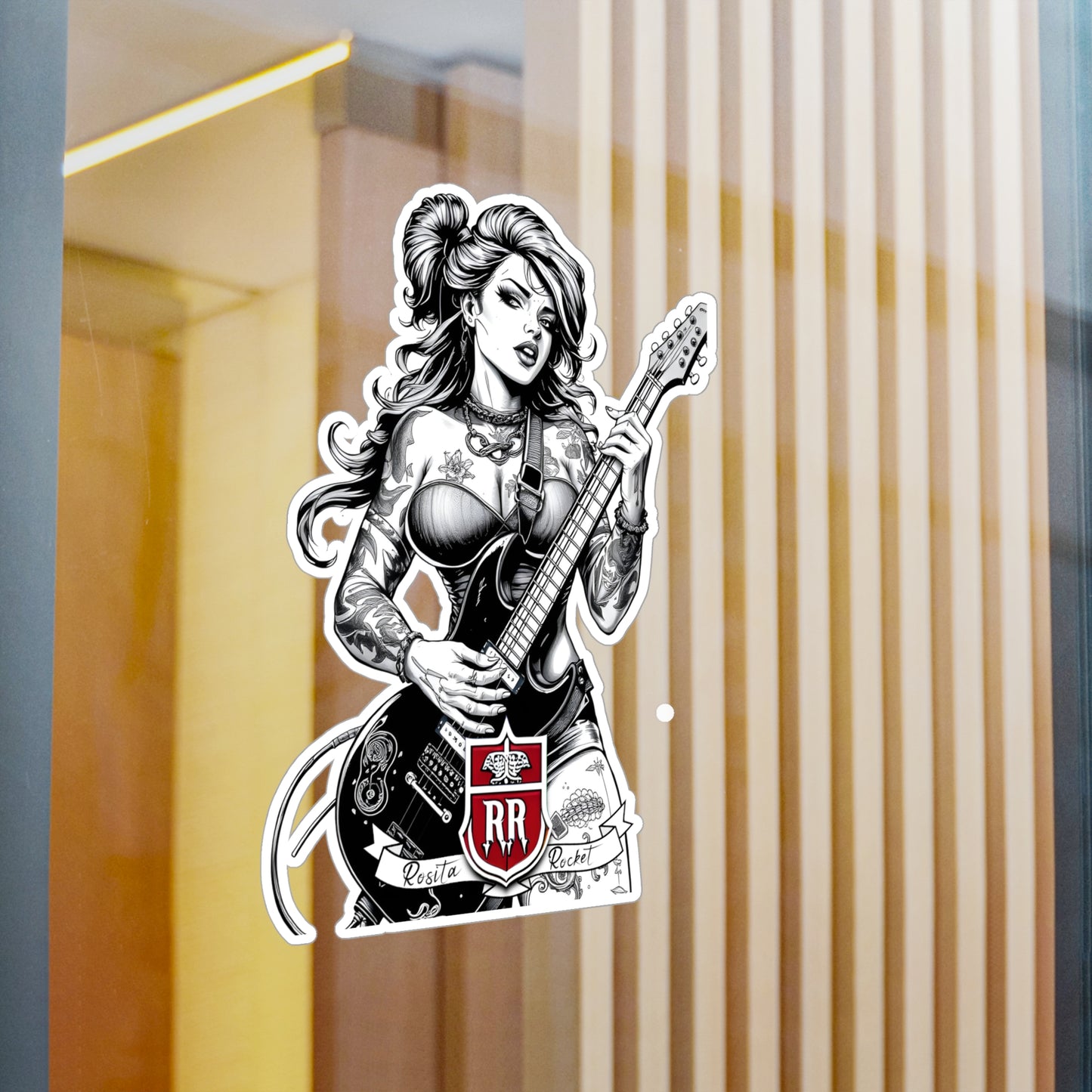 Guitar Gal' Vinyl Decal No. 3