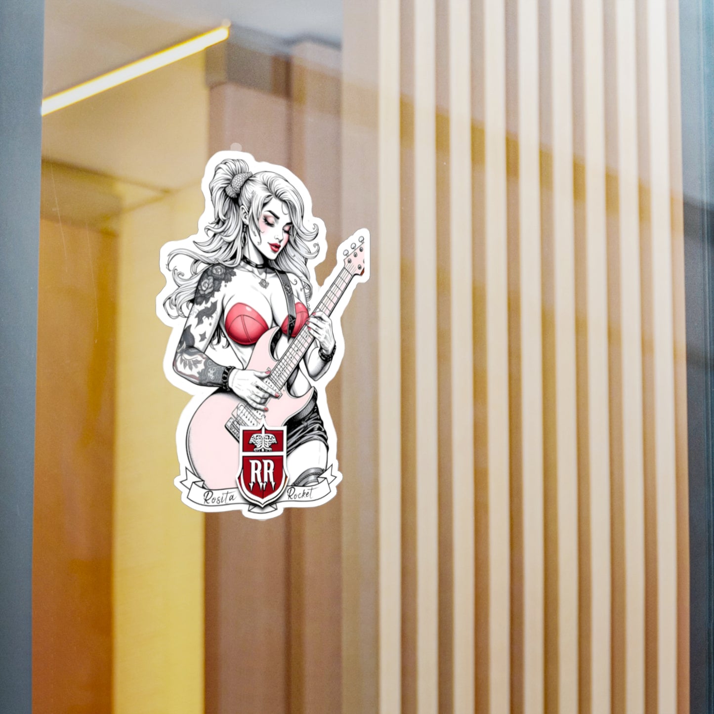 Guitar Gal' Vinyl Decal No. 1