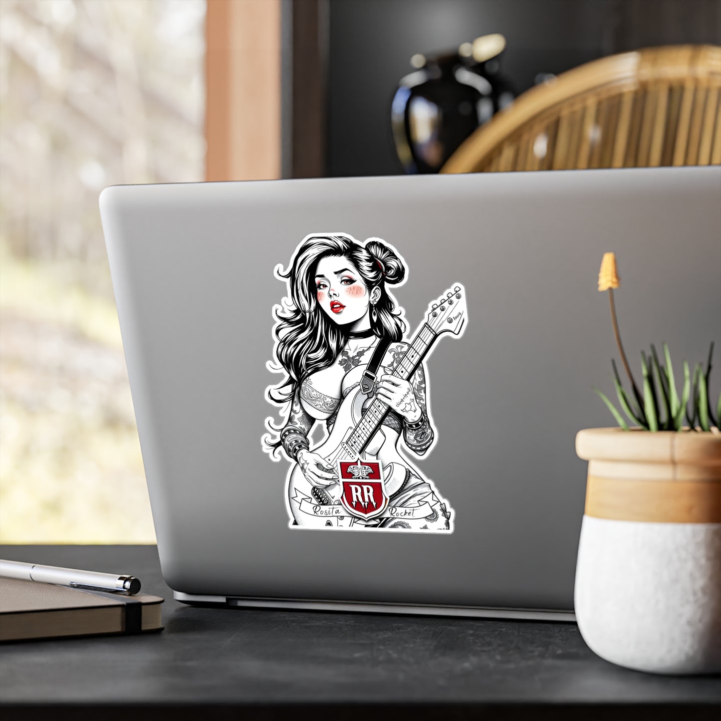 Guitar Gal' Vinyl Decal No. 7