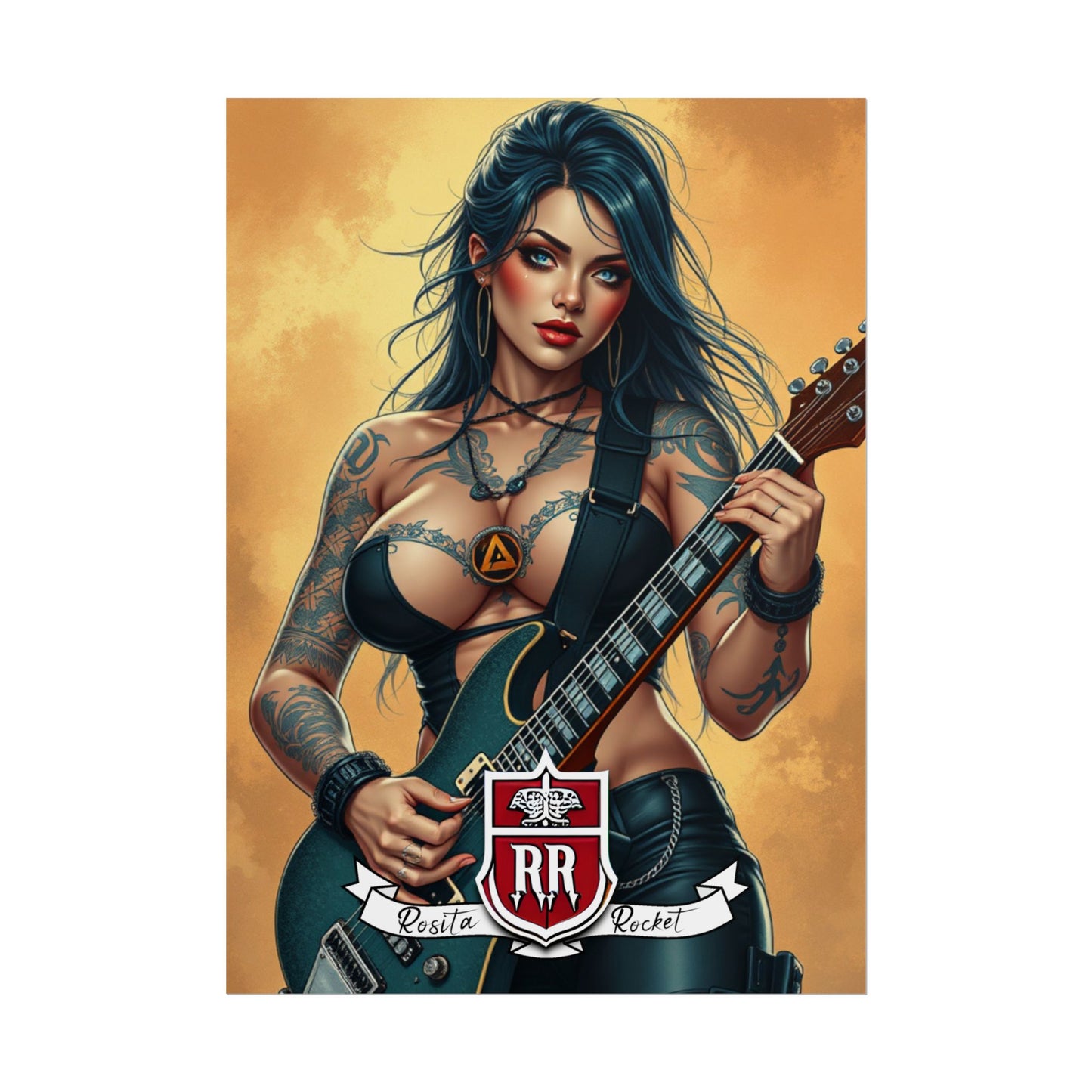 Guitar Gal' Pinup Poster No. 6