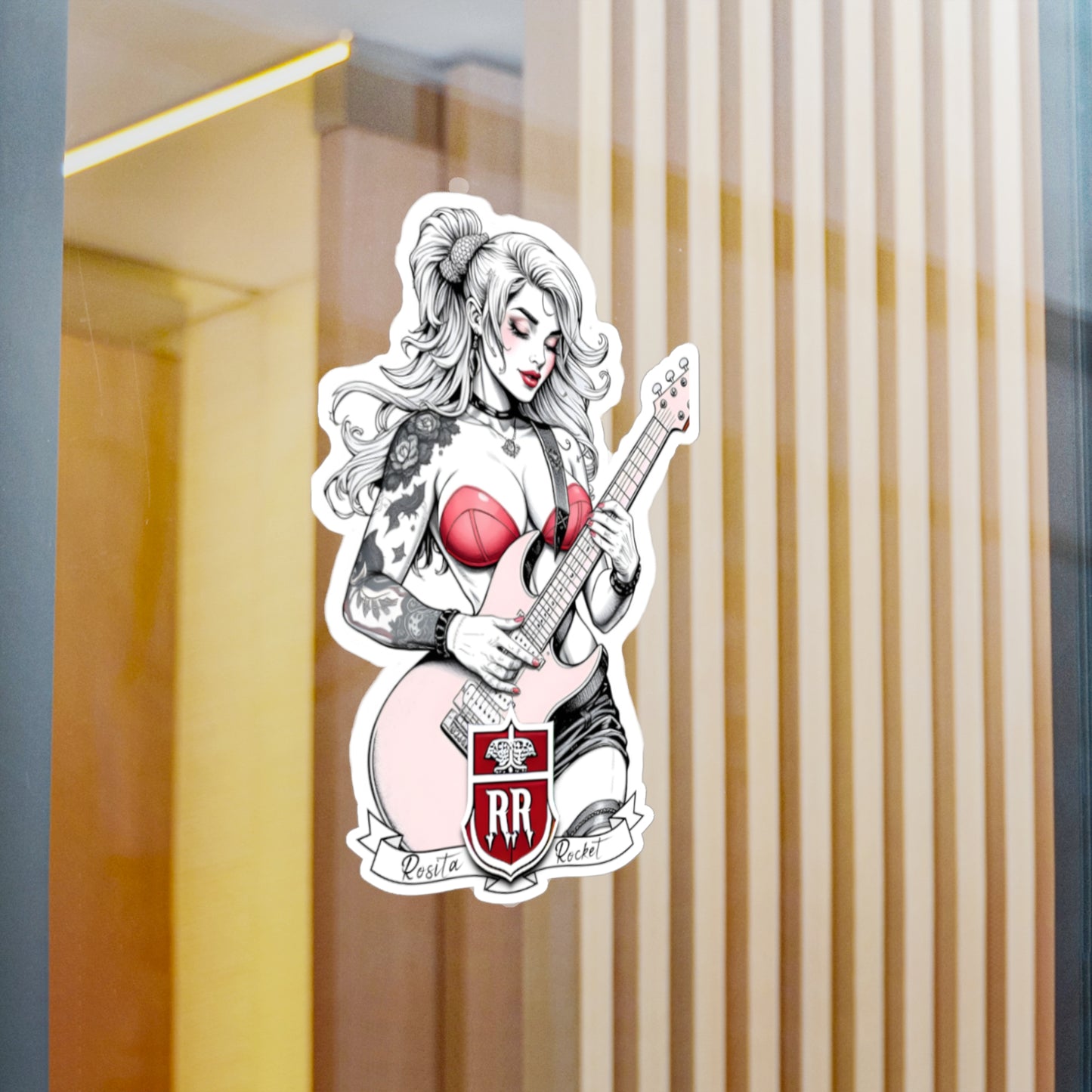 Guitar Gal' Vinyl Decal No. 1