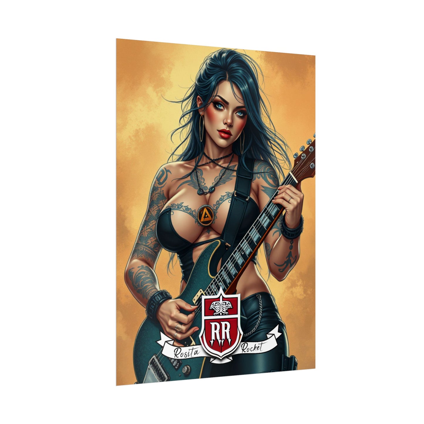 Guitar Gal' Pinup Poster No. 6