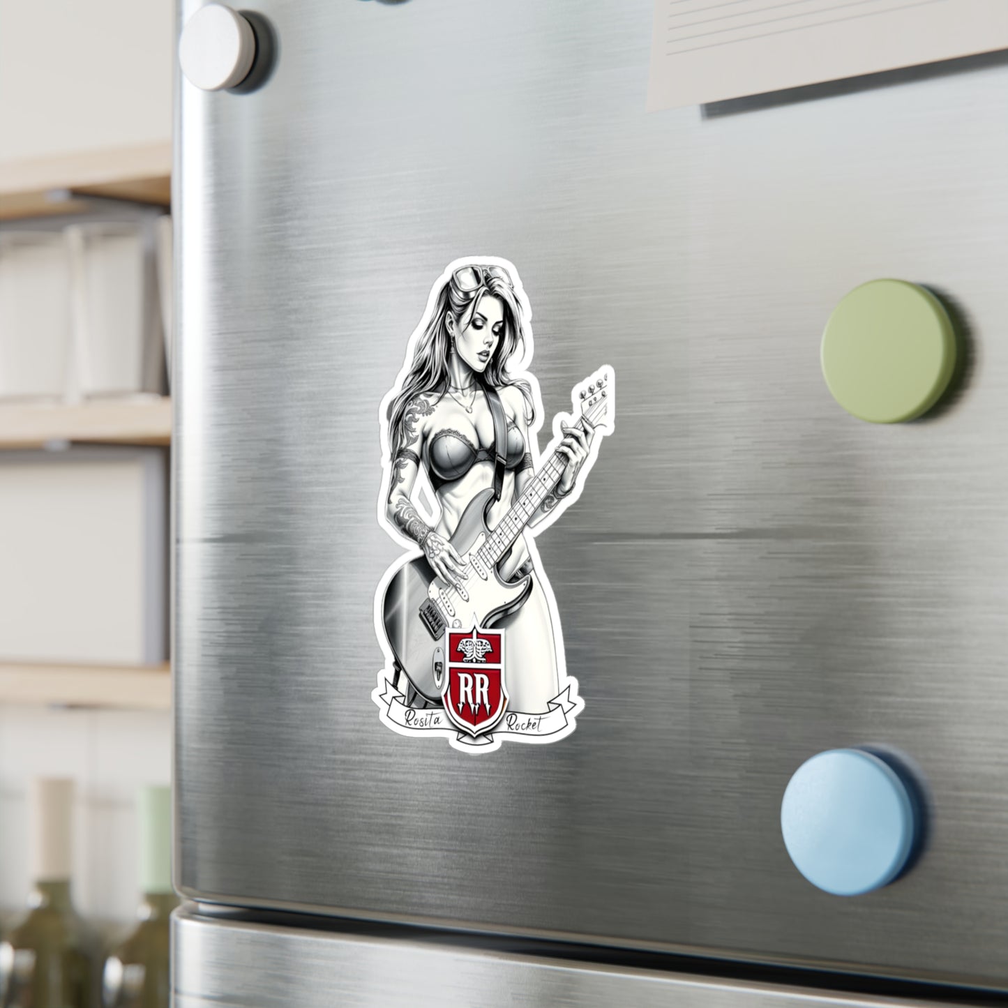 Guitar Gal' Vinyl Decal No. 2